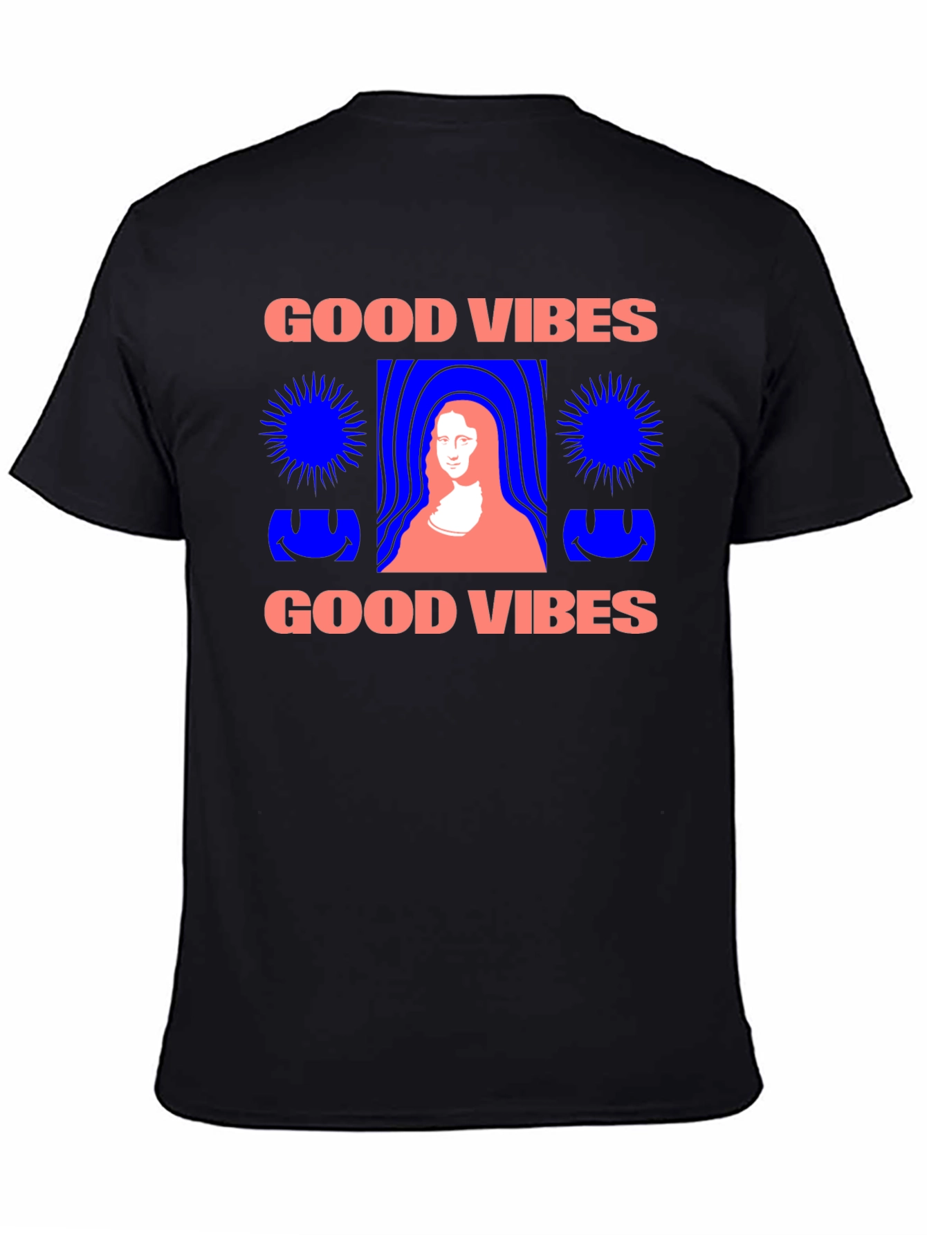 Black Good Vibes Graphic T-Shirt  view 4