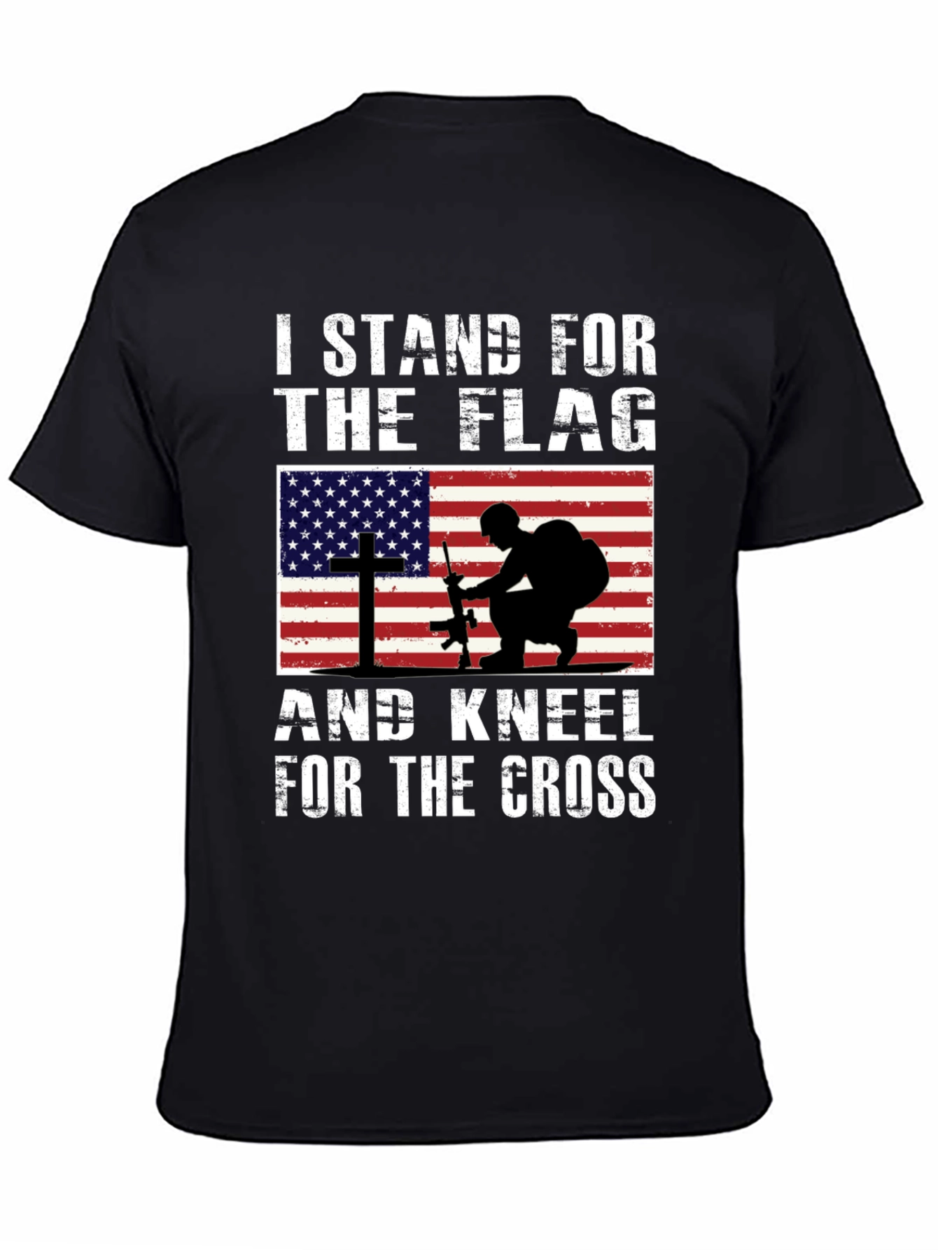 Black I Stand For The Flag T-Shirt view 4