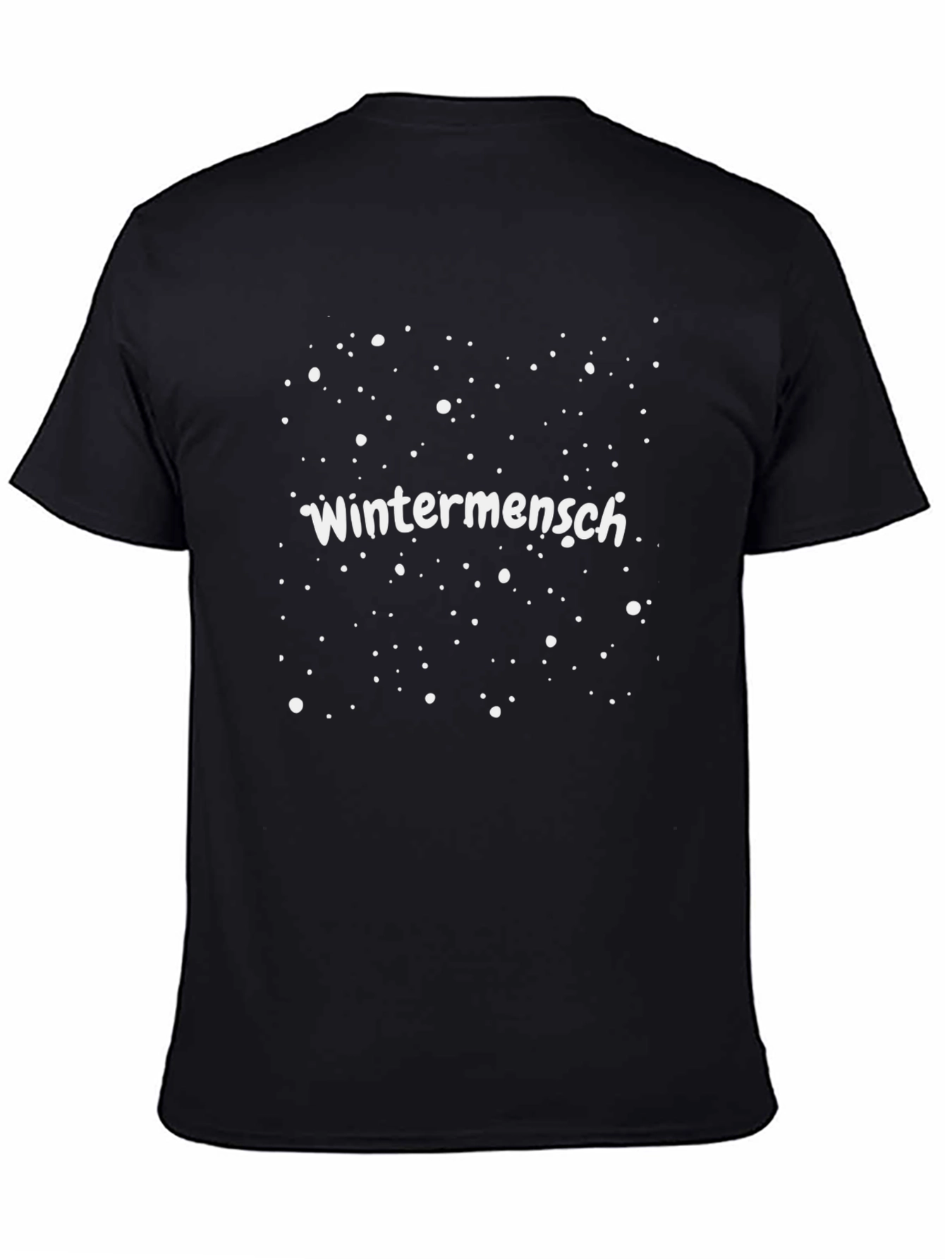 Black Wintermensch Snowfall Graphic Tee - Black Cotton Casual Shirt view 4