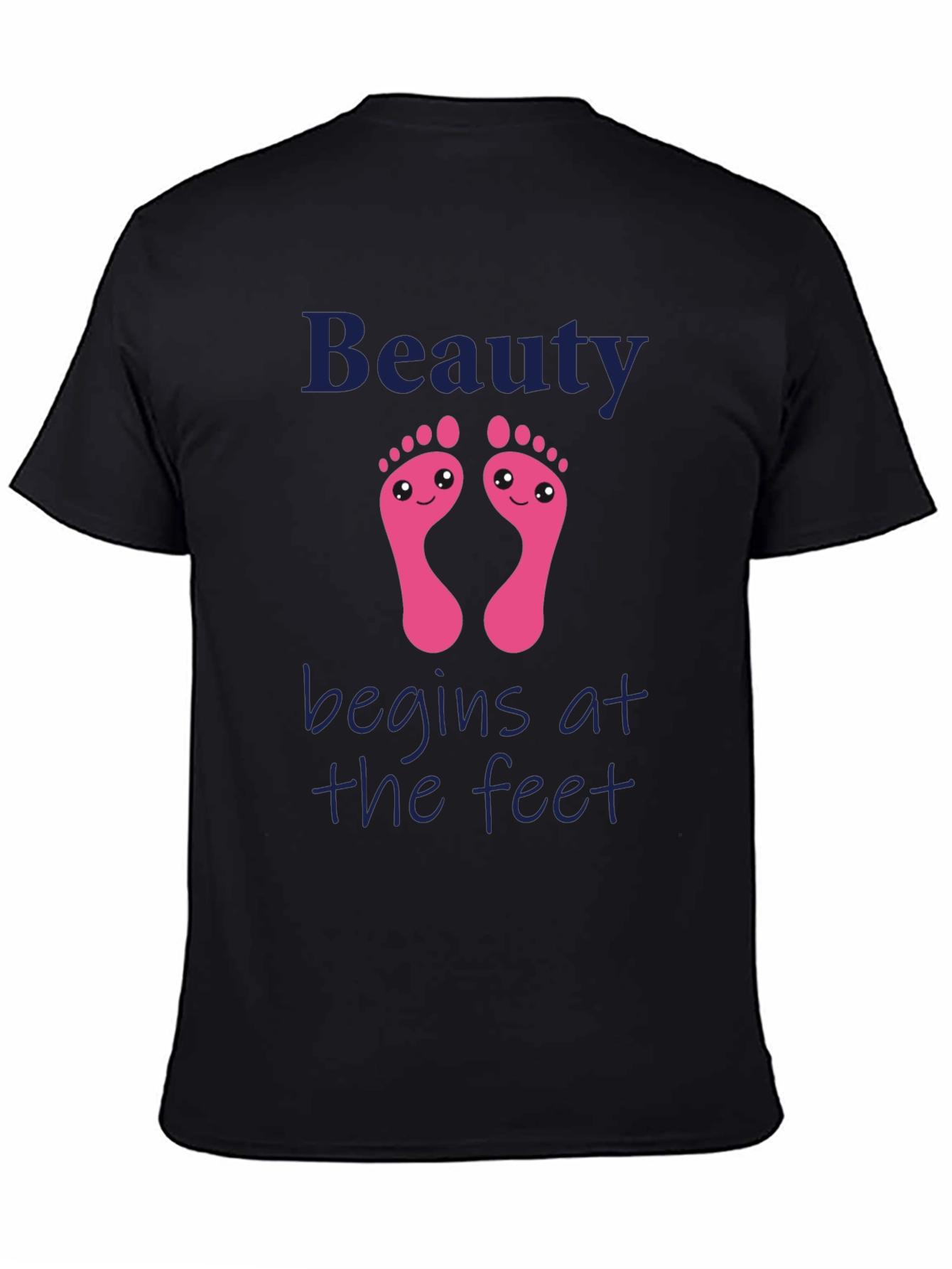 Black Beauty Begins at the Feet Black T-Shirt view 4