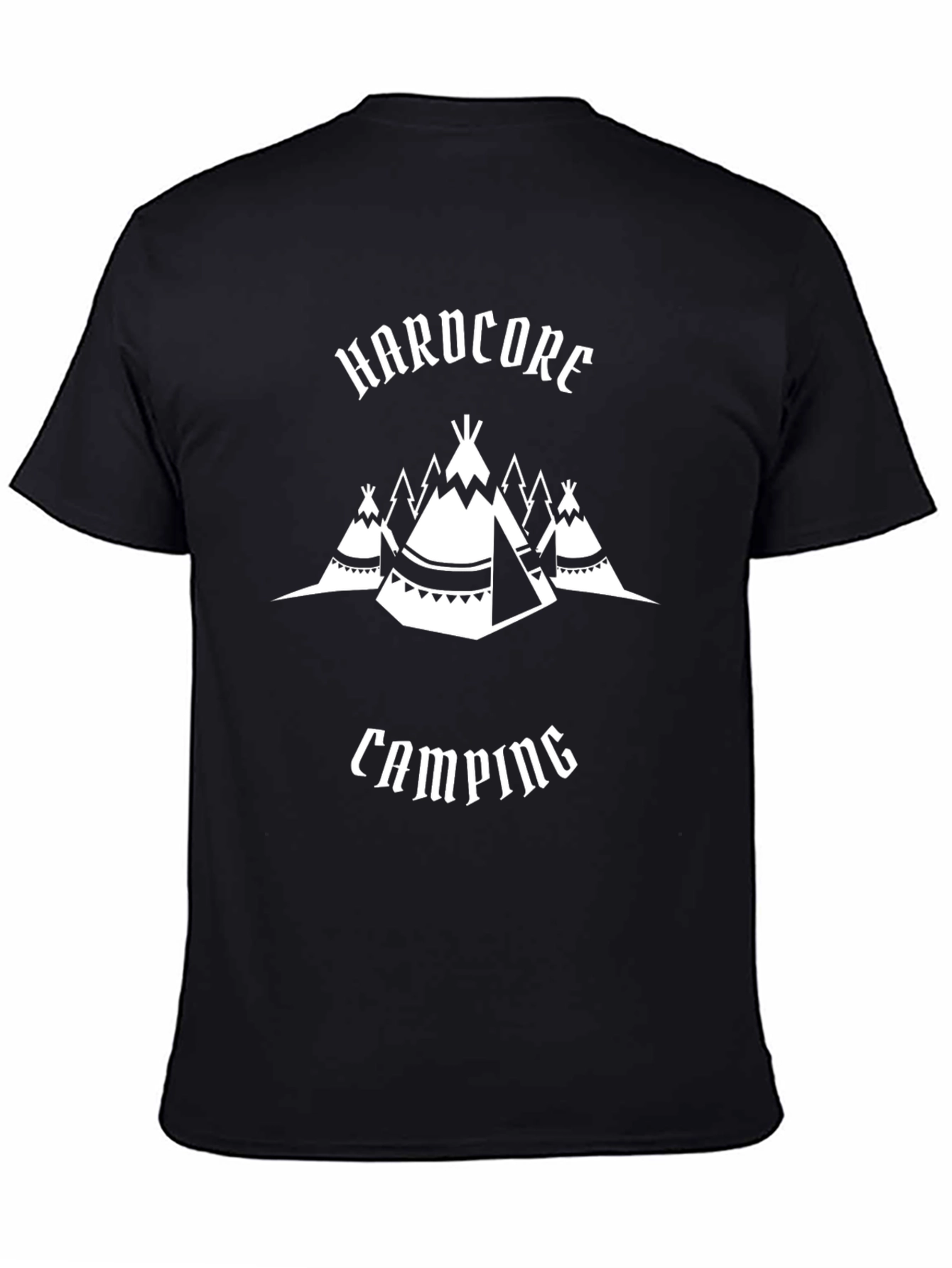 Hardcore Camping T-Shirt, Outdoor Adventure Tee - 4