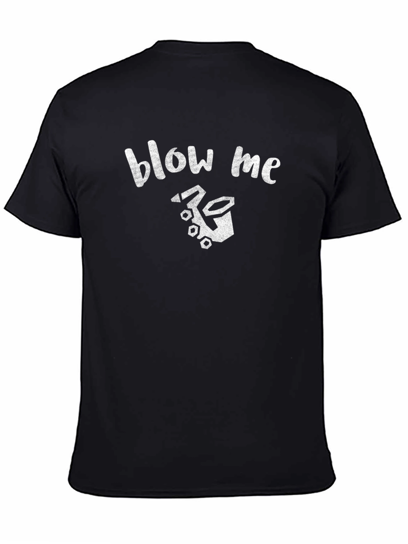 Black Blow Me Roller Skate Graphic Tee - Black view 4