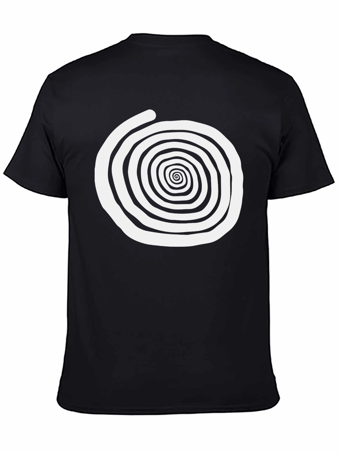 Black Spiral Graphic Tee - Unique Design, Comfortable Fit view 4