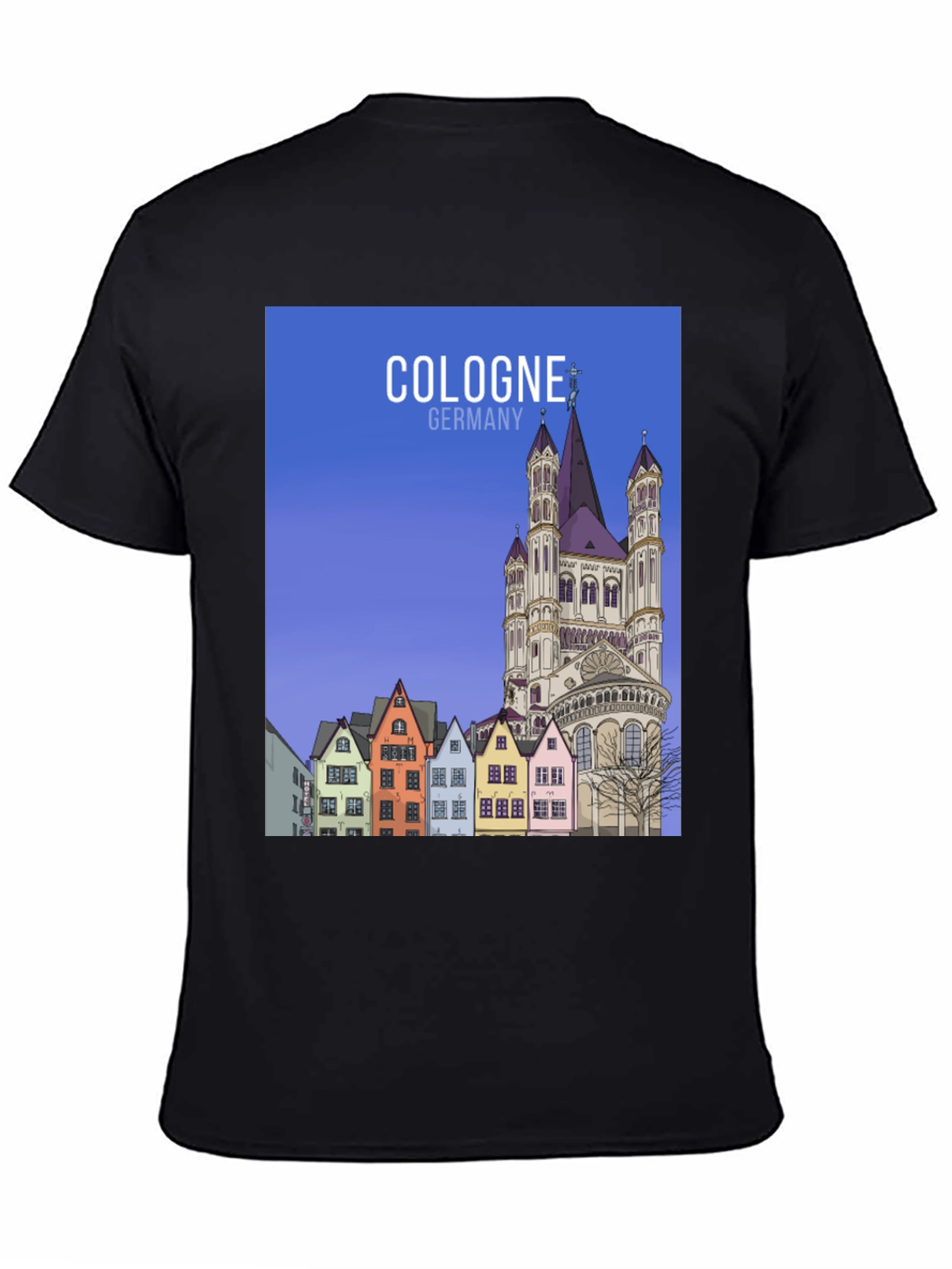 Cologne Germany Tee - Cityscape Graphic T-Shirt - 4