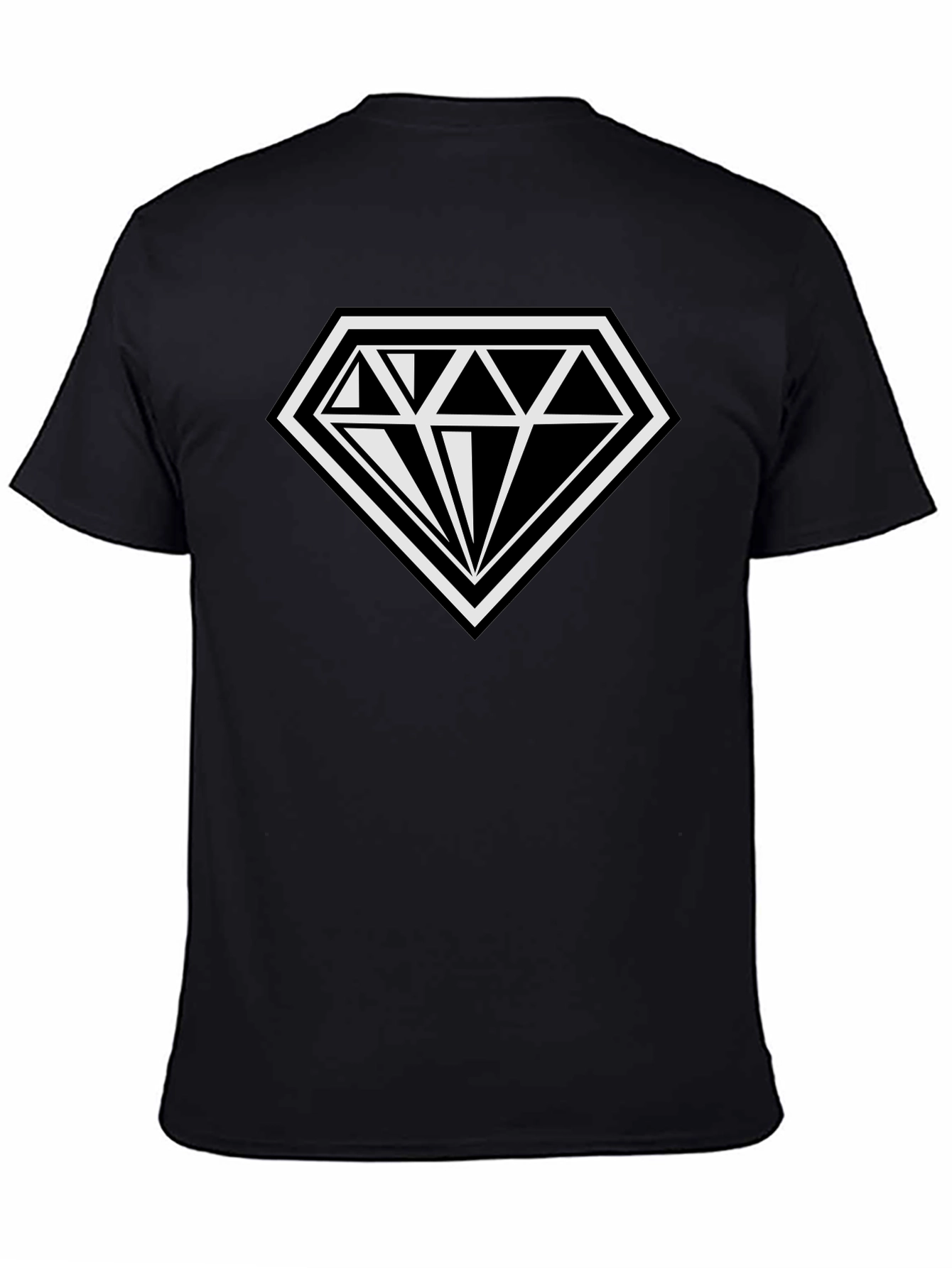 Black Diamond Logo T-Shirt - Classic Black Tee view 4
