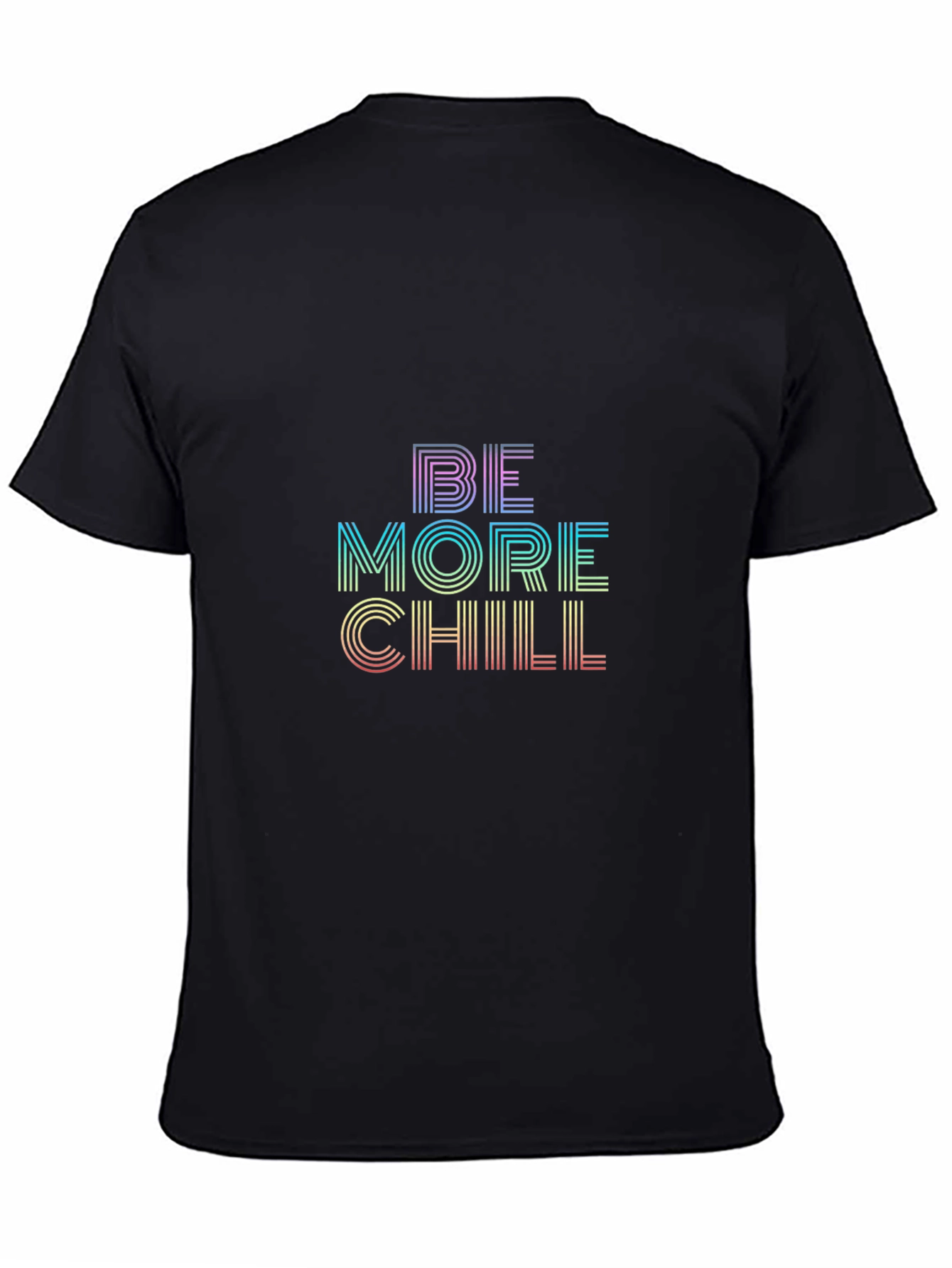 Black Be More Chill Graphic Tee - Soft Cotton Blend view 4