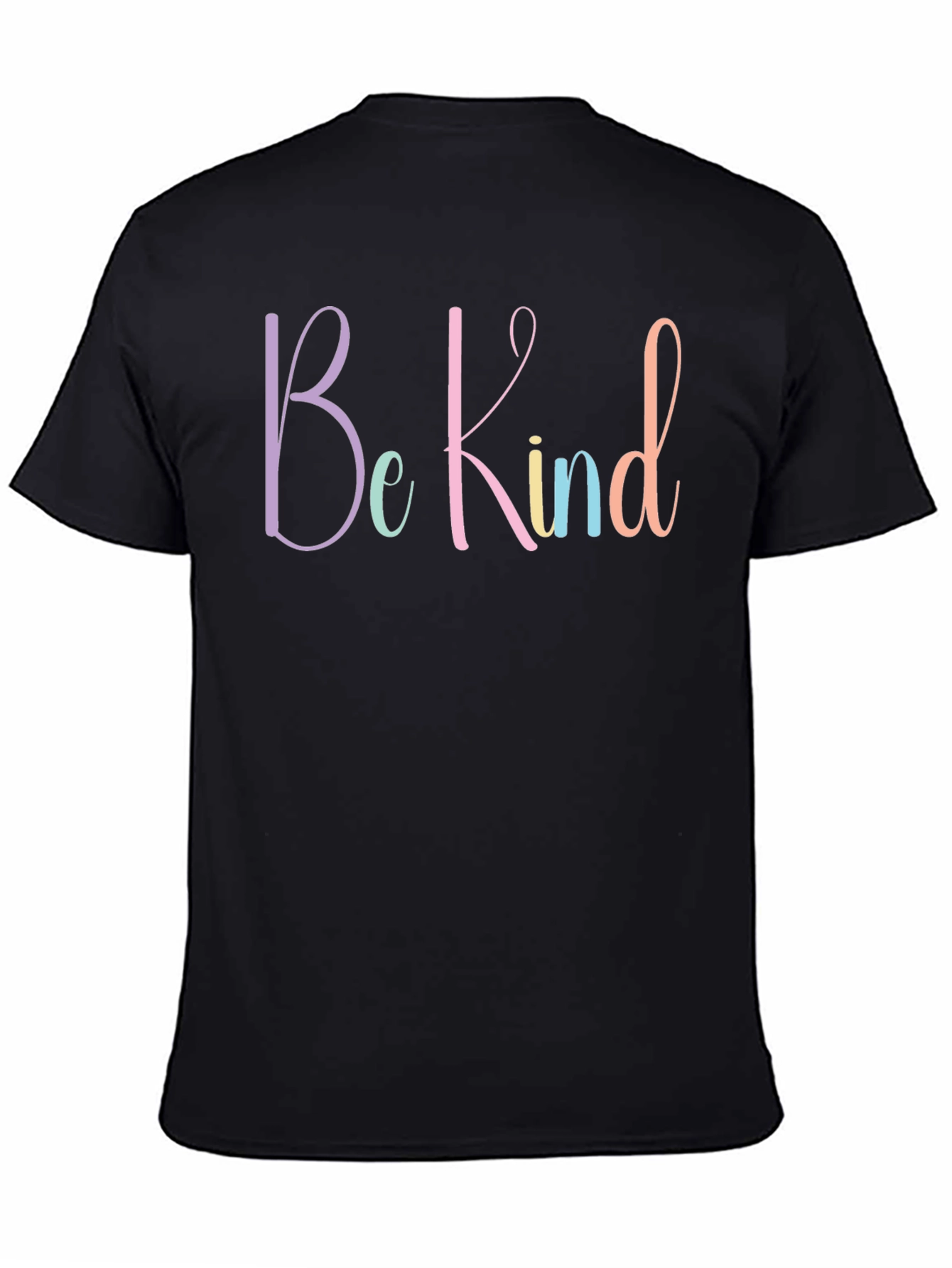 Black Be Kind Graphic Tee - Unisex Soft Cotton T-Shirt view 4