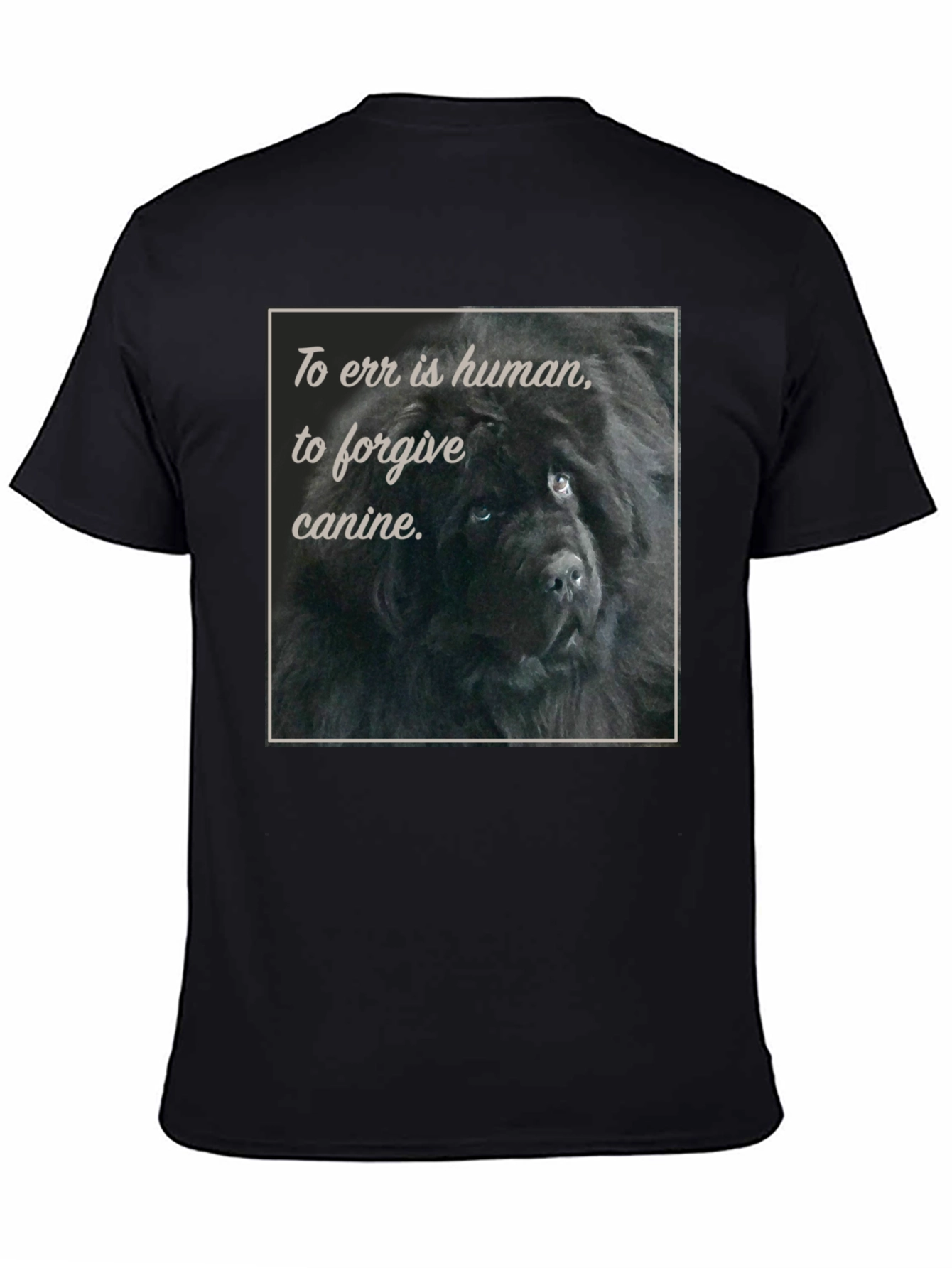 Black To Err is Human Dog T-Shirt view 4