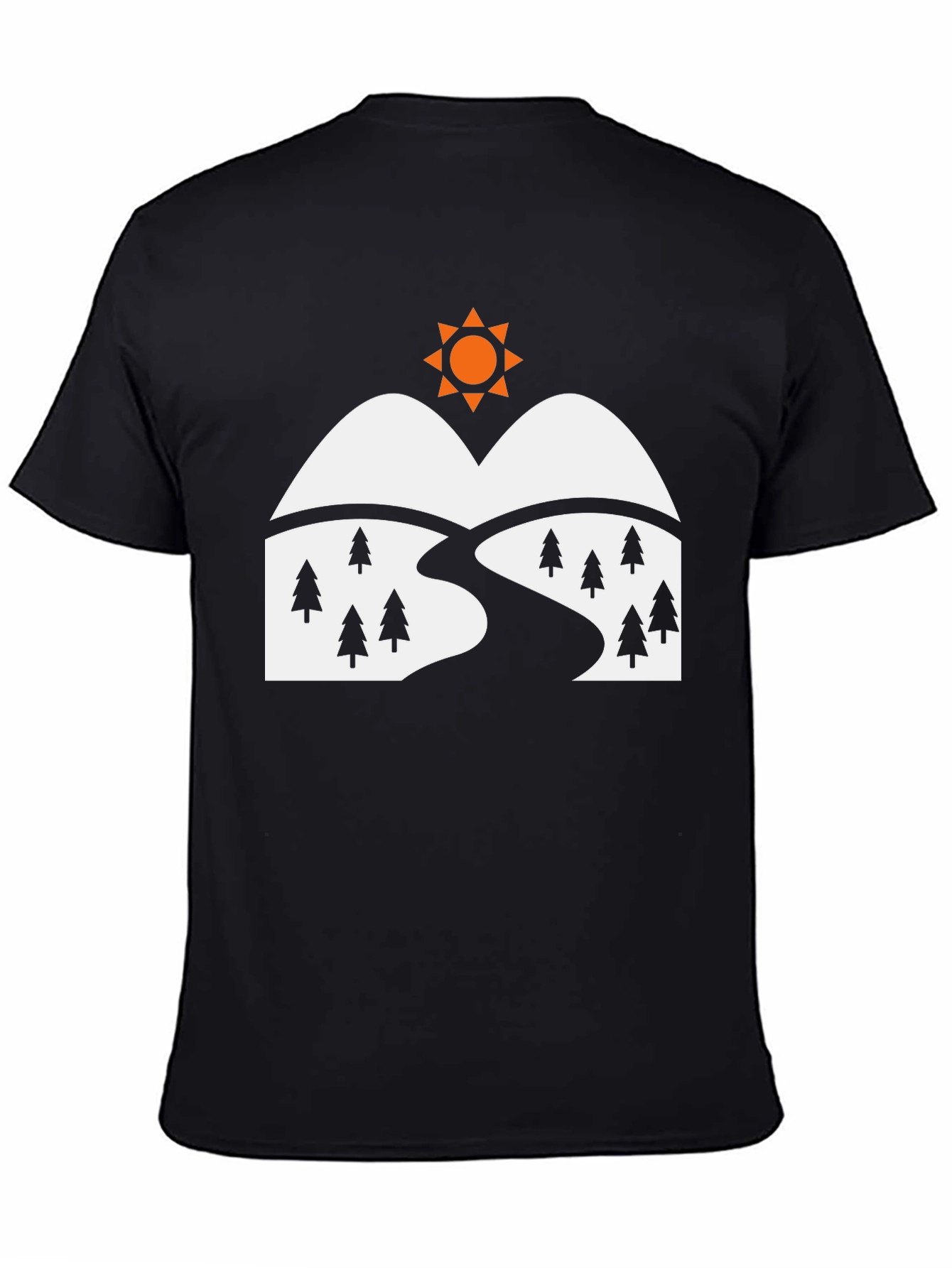 Black Mountain Graphic T-Shirt - Black view 4