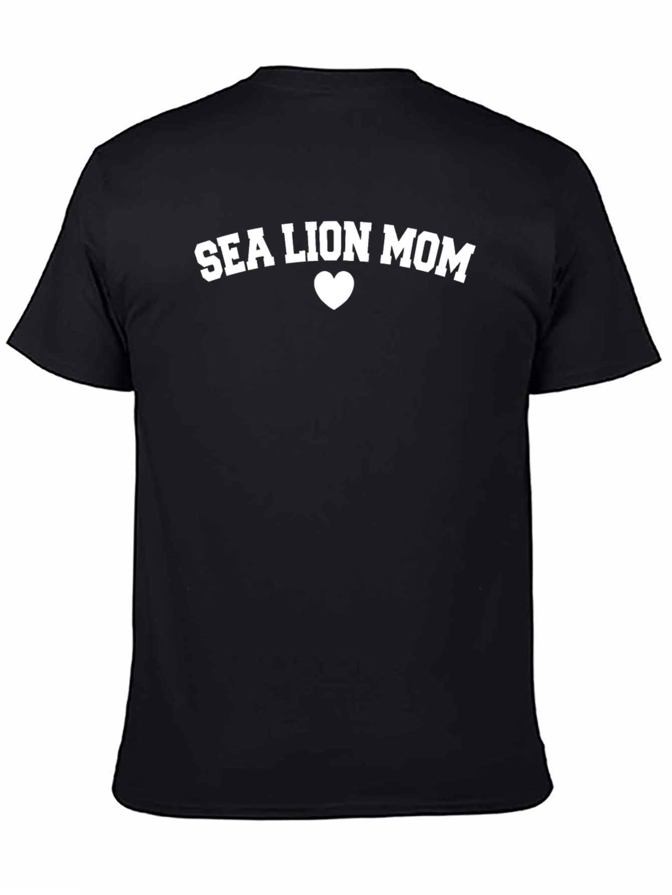 Black Sea Lion Mom Graphic T-Shirt view 4