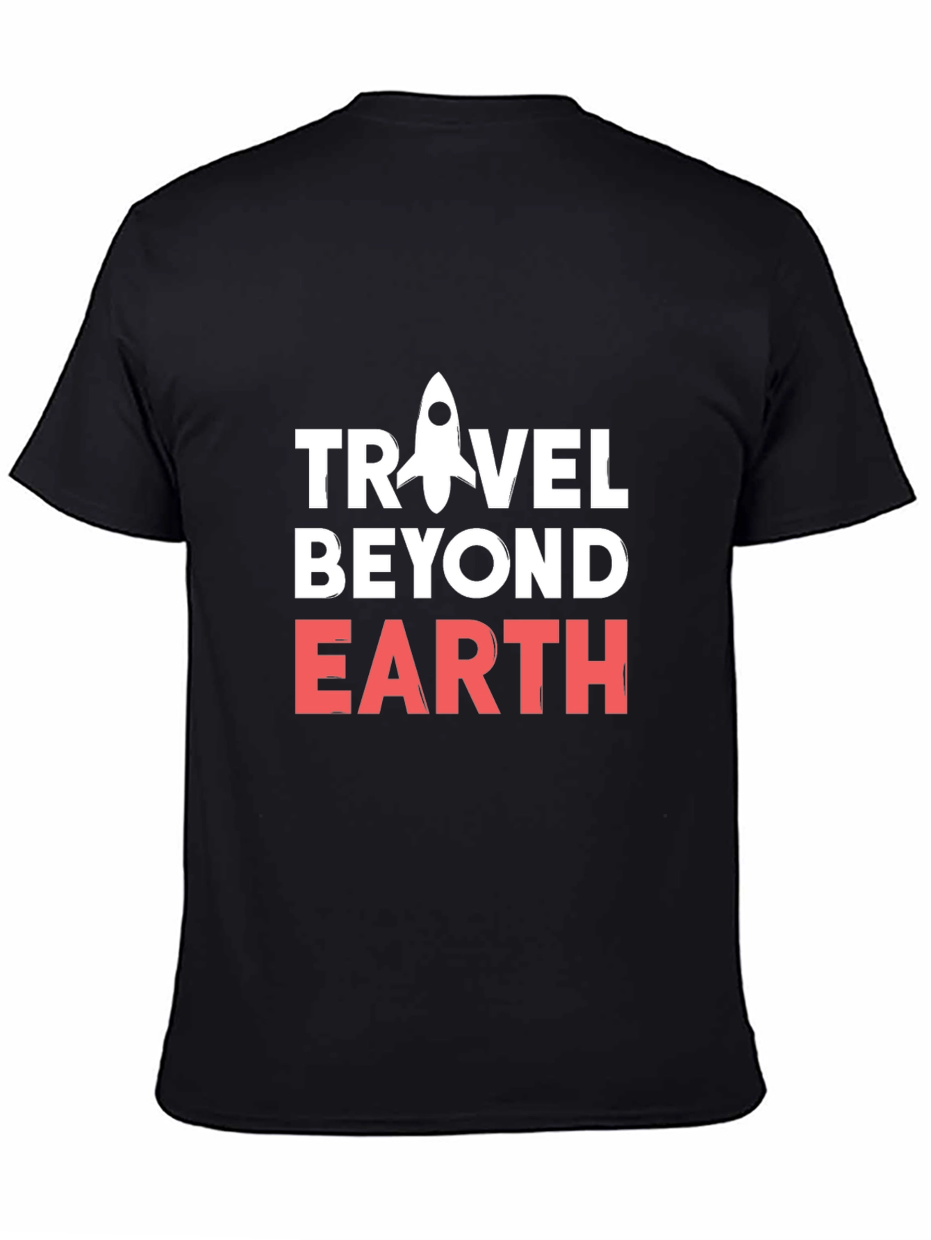 Black Travel Beyond Earth Graphic Tee view 4