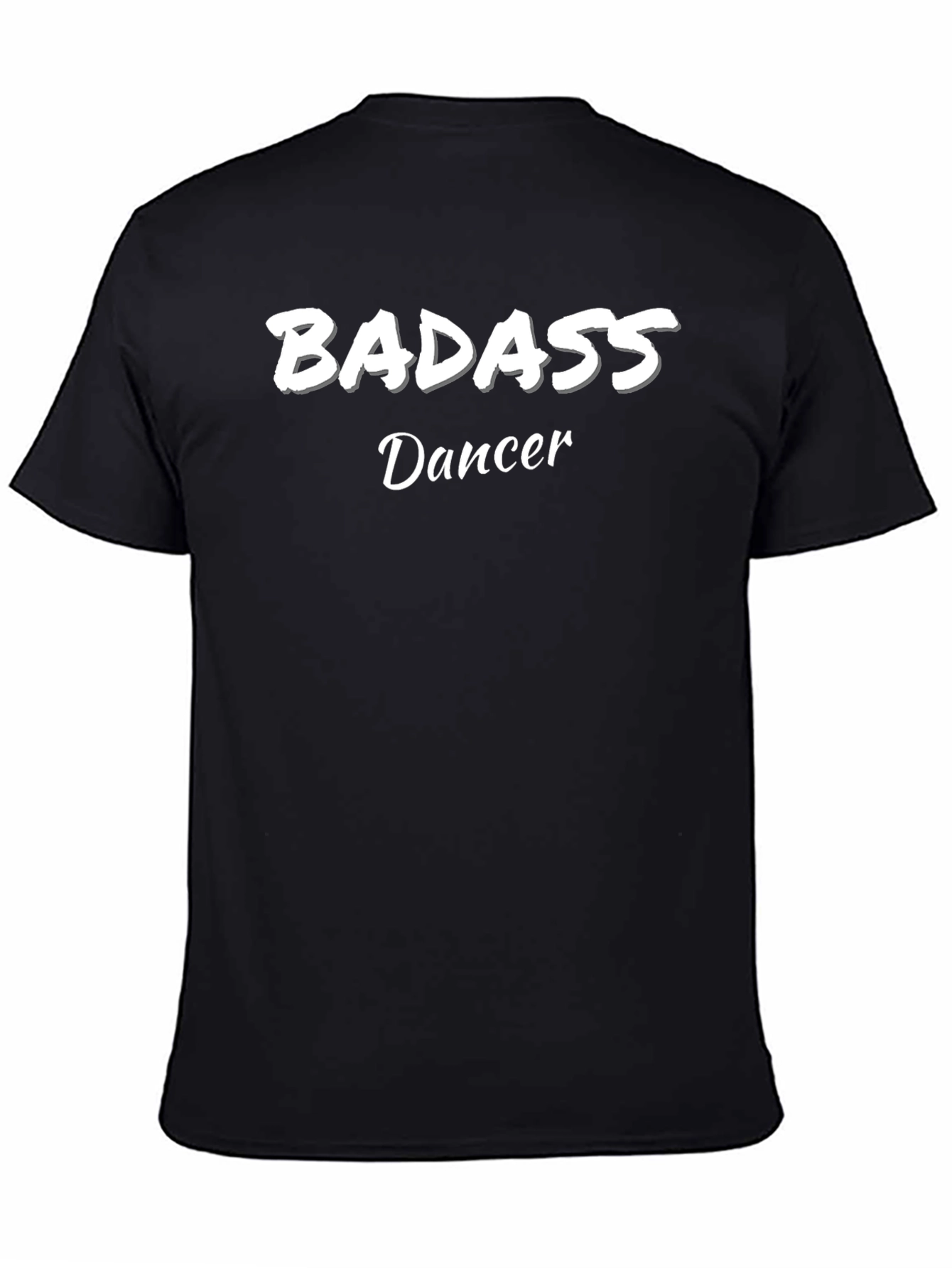 Black Badass Dancer Black T-Shirt view 4