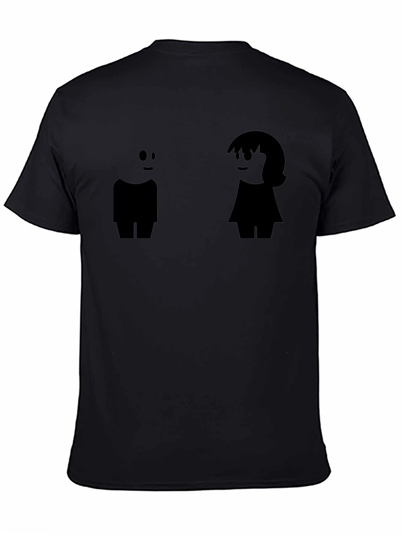 Black Funny Gender Symbols Black T-Shirt view 4