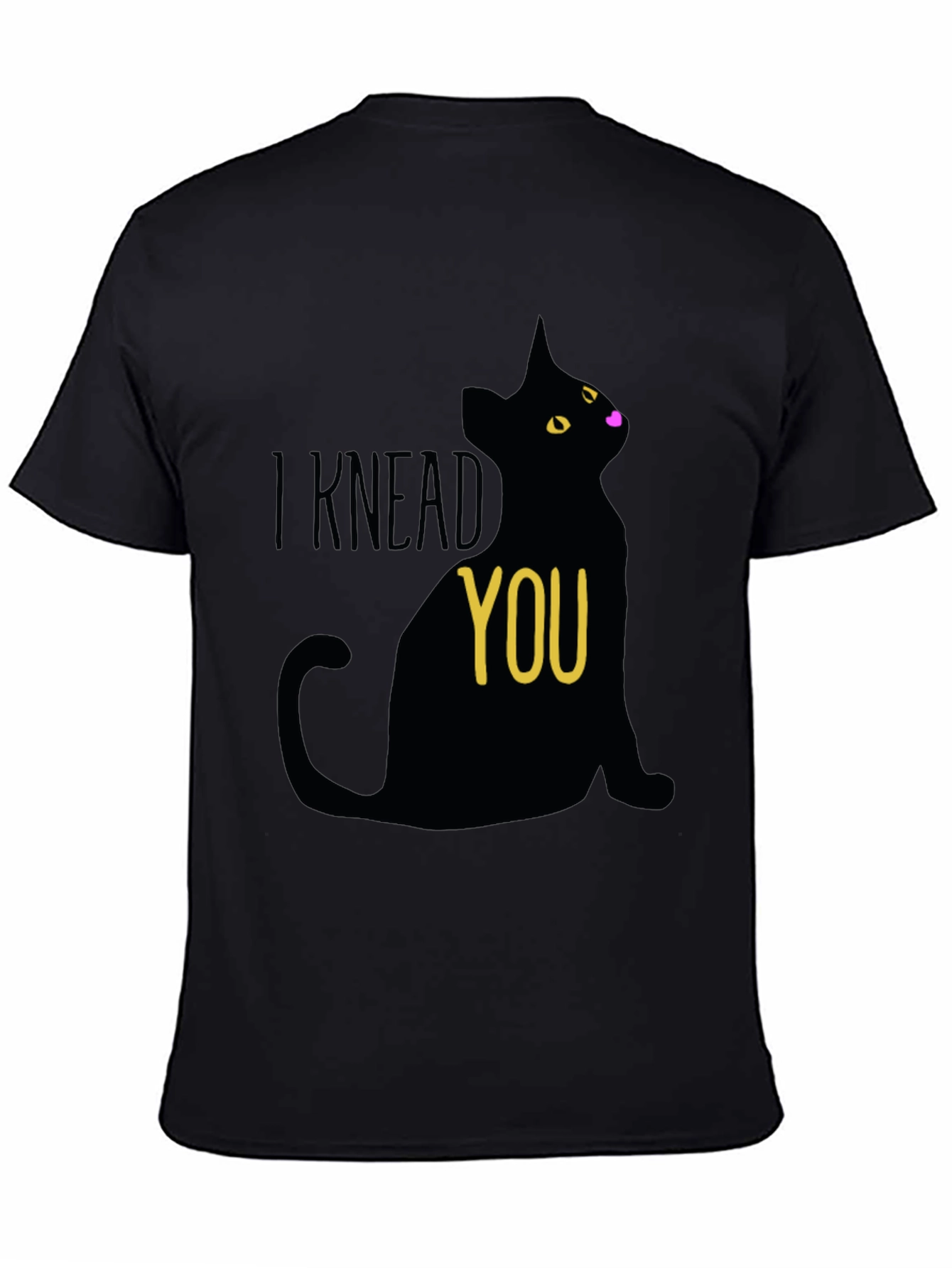 Black I Knead You Black Cat Graphic Tee view 4