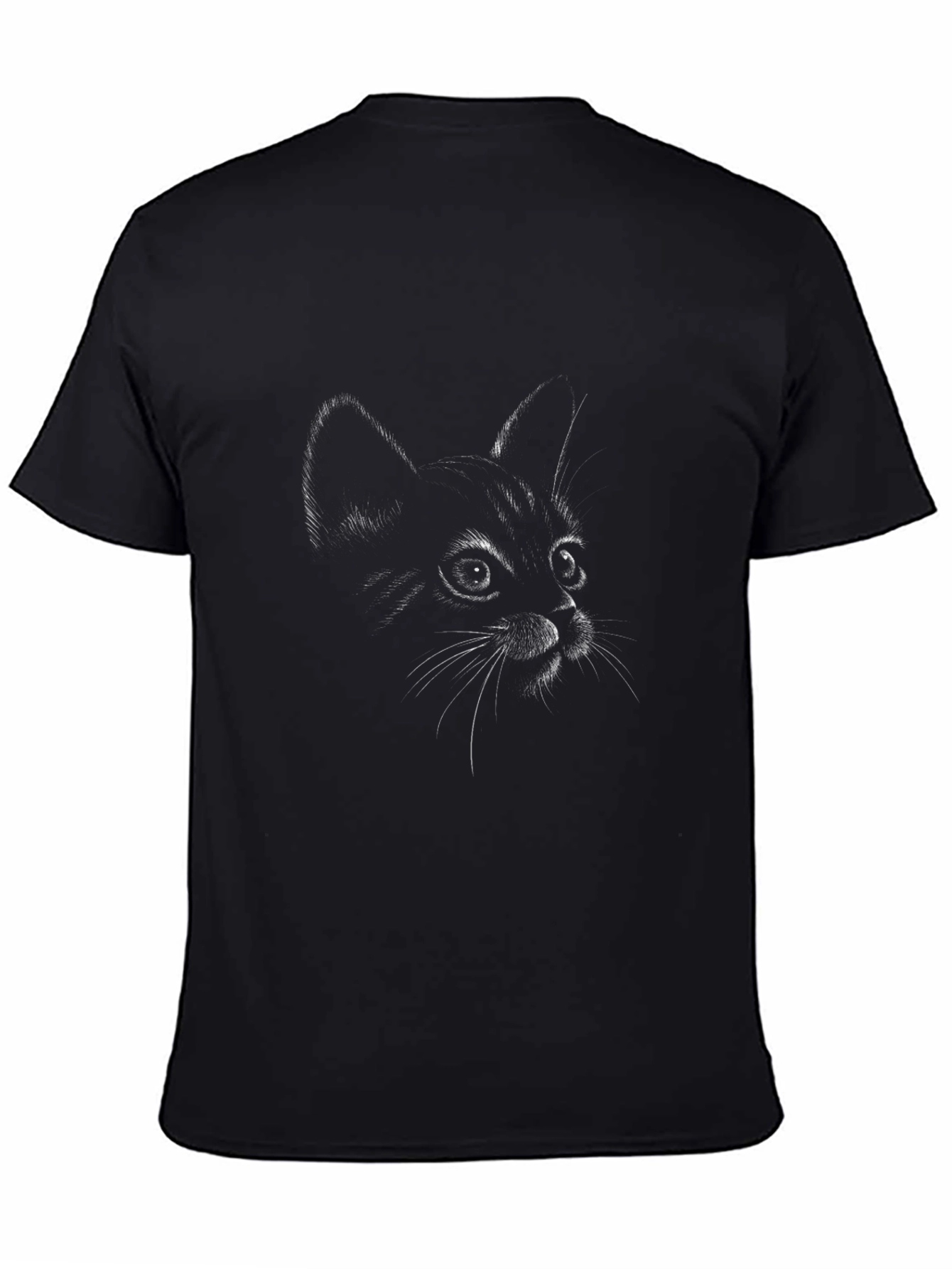 Black Black Cat Graphic T-Shirt view 4
