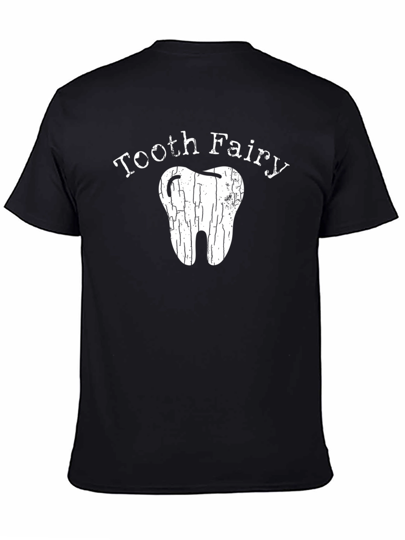 Black Tooth Fairy Graphic Tee - Black Cotton T-Shirt view 4