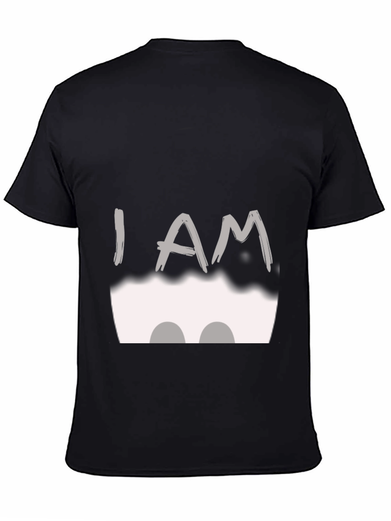 Black I AM T-Shirt - Black Cotton Blend view 4