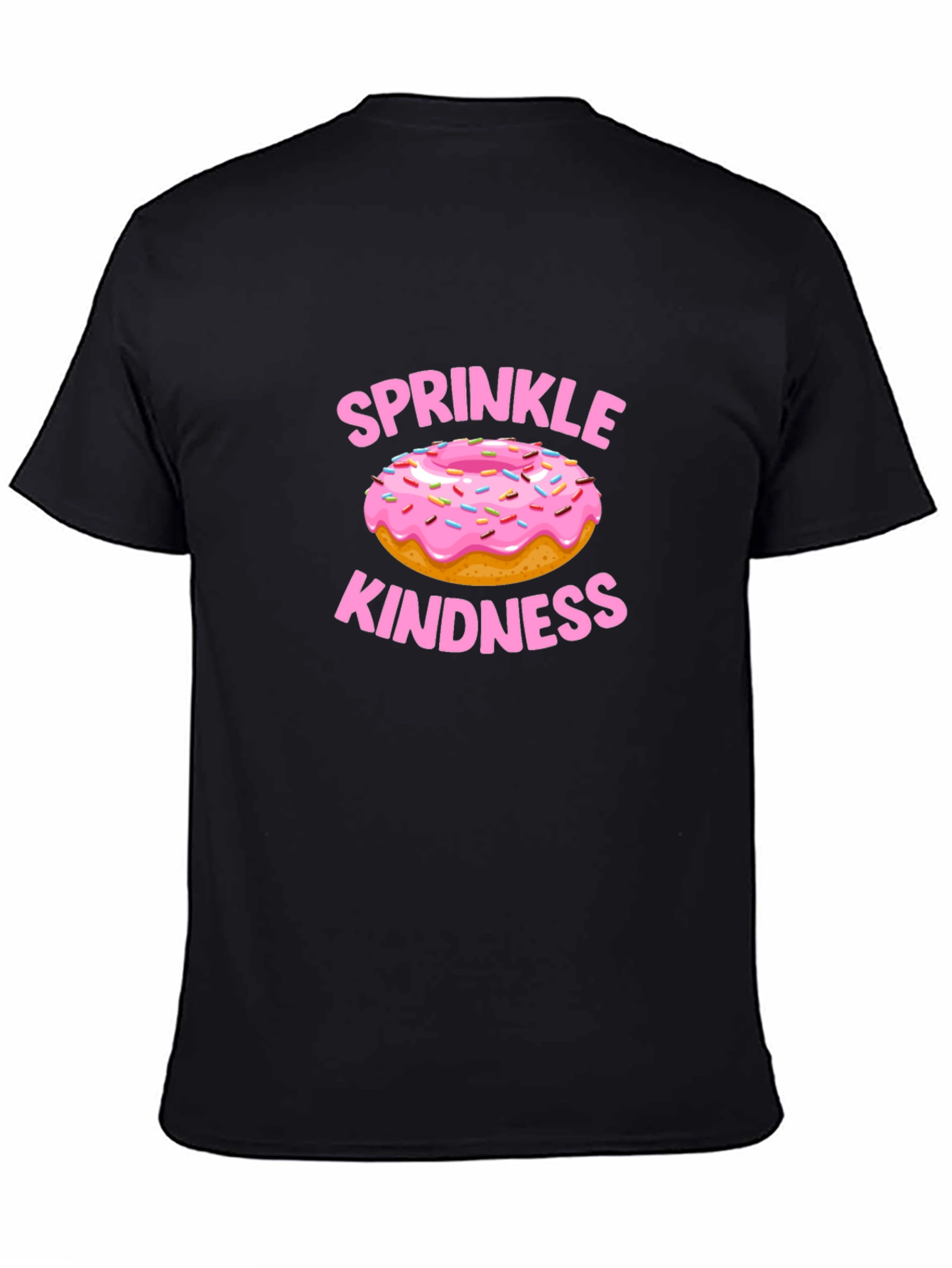 Black Sprinkle Kindness Donut Graphic Tee view 4