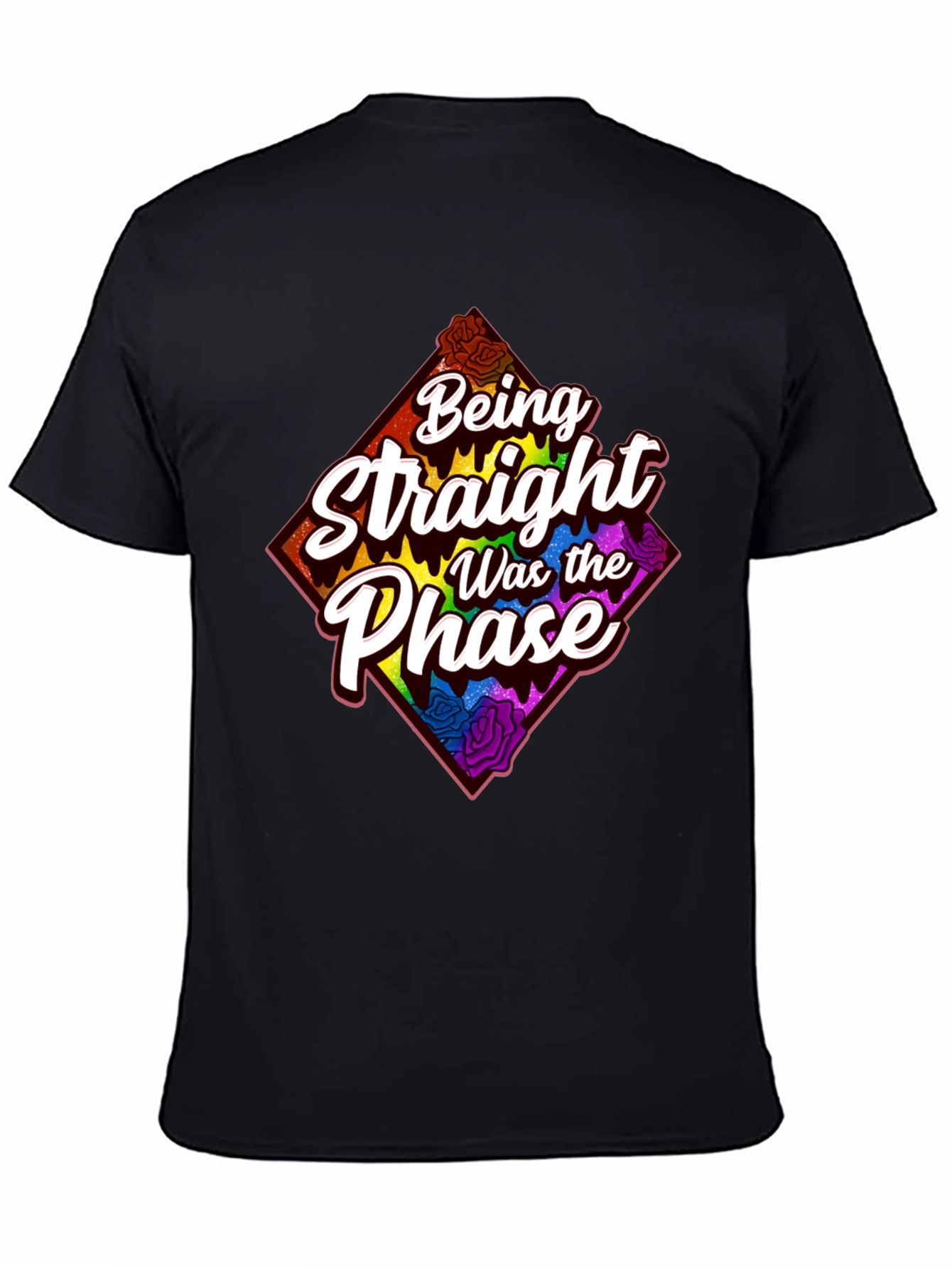 Black Being Straight Was the Phase Graphic Tee view 4