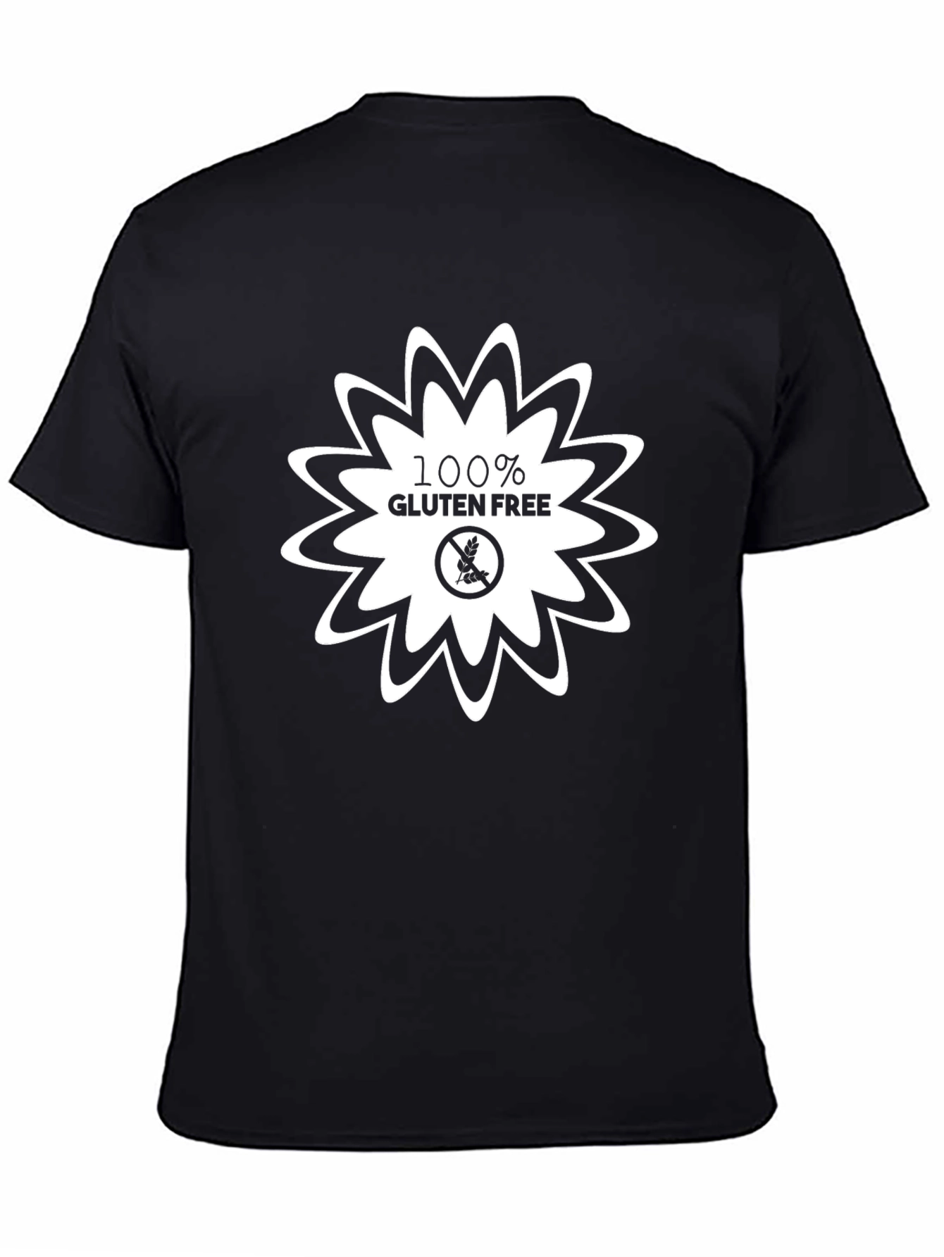 Black Gluten Free Graphic T-Shirt - Stylish & Comfortable view 4
