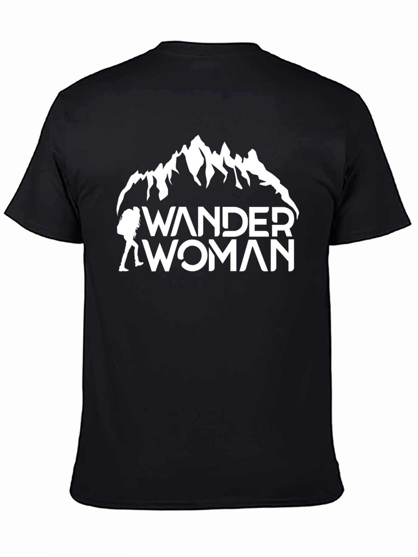 Black Wander Woman Graphic T-Shirt - Adventure Awaits view 4