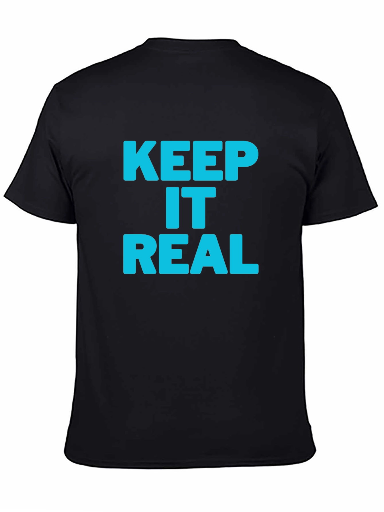Black Keep it Real Black T-Shirt view 4