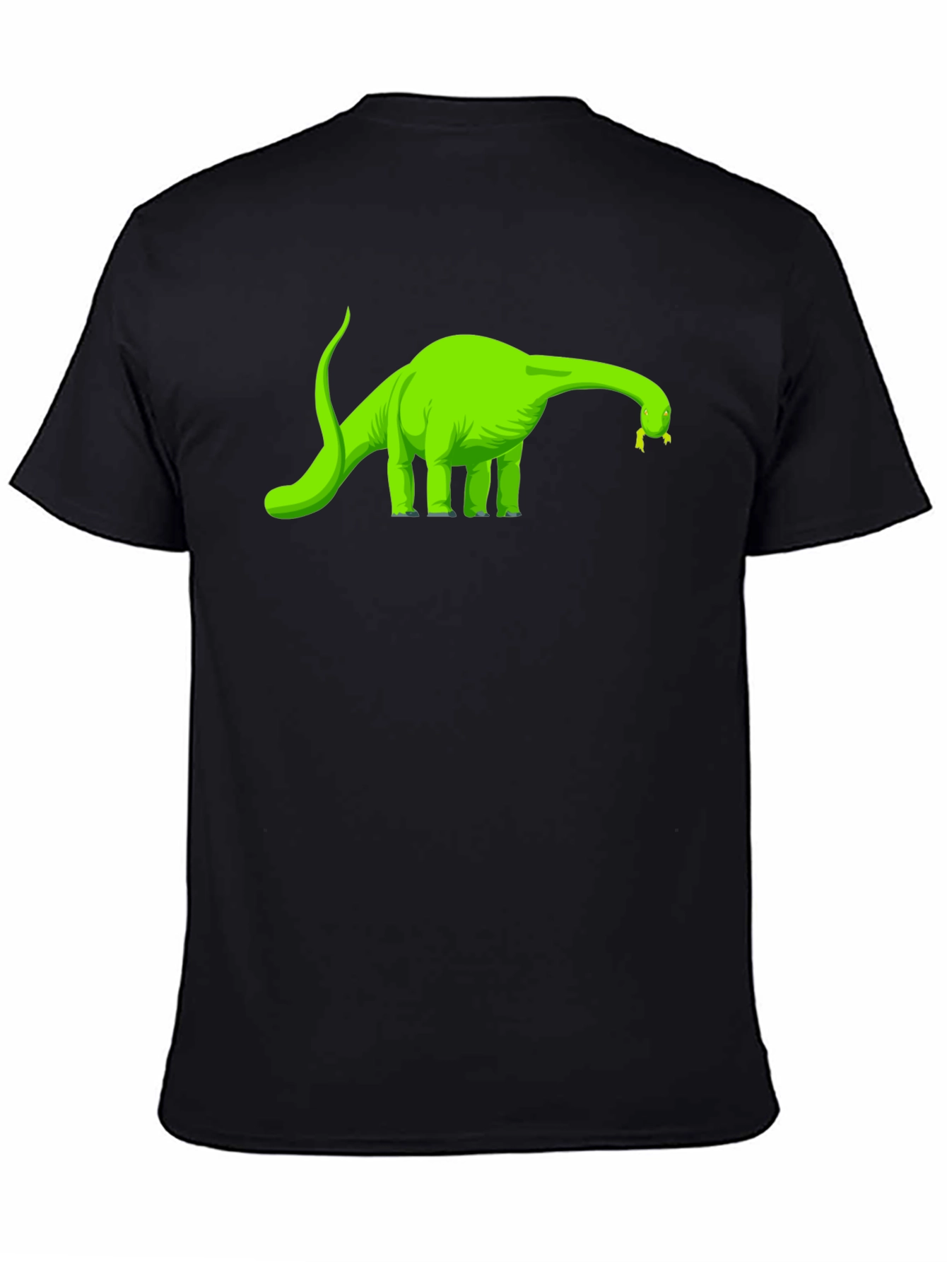 Black Dino T-Shirt - Black - Novelty Design view 4