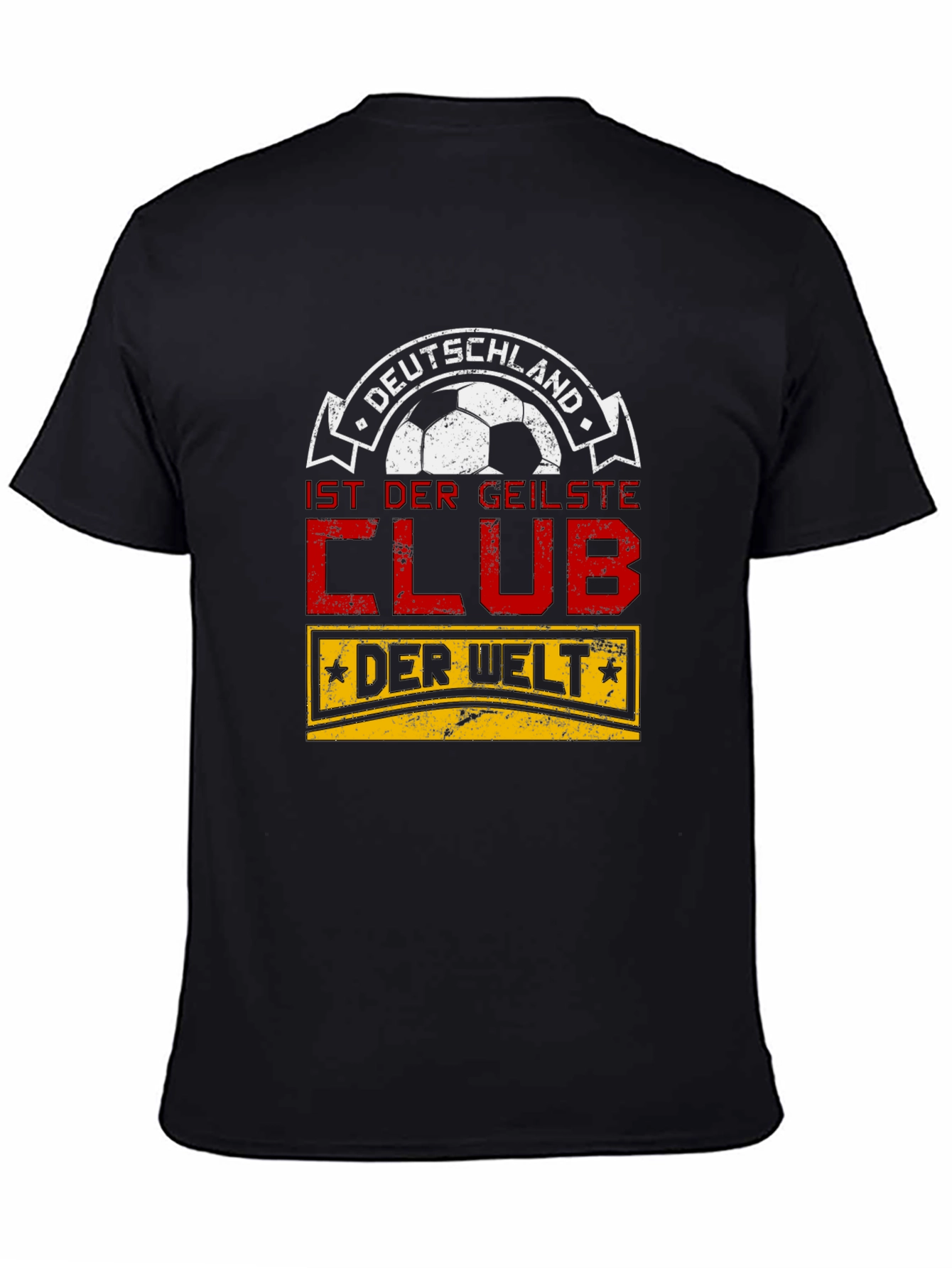 Black Deutschland Soccer Fan T-Shirt - Der Geilste Club view 4