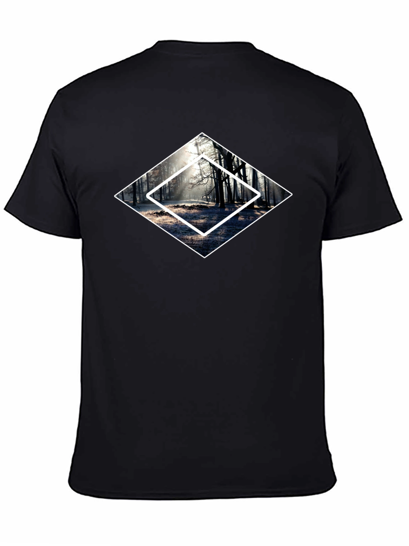 Black Diamond Forest Graphic Tee - Men's Black T-Shirt view 4