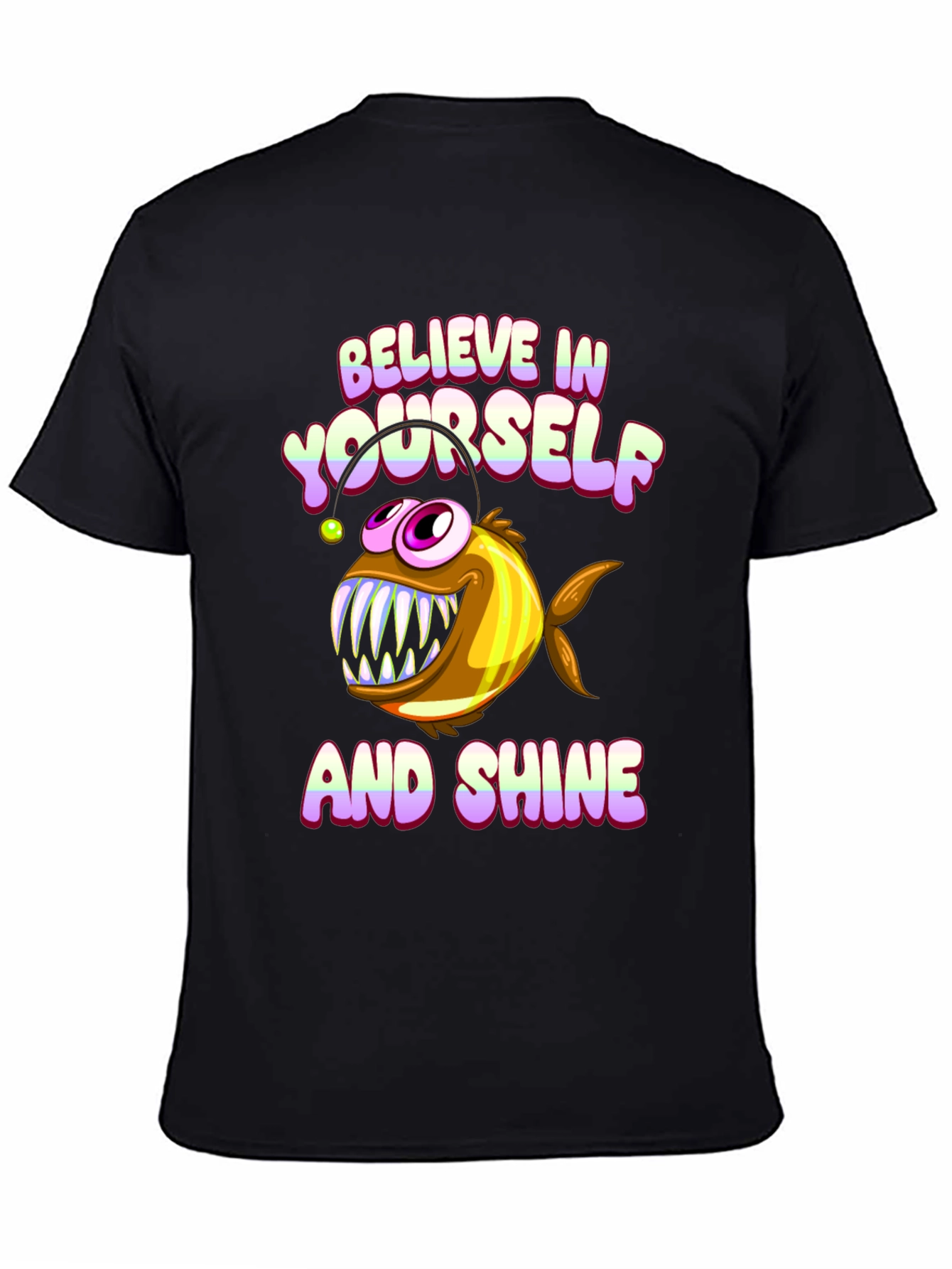 Black Believe Anglerfish Graphic Tee view 4