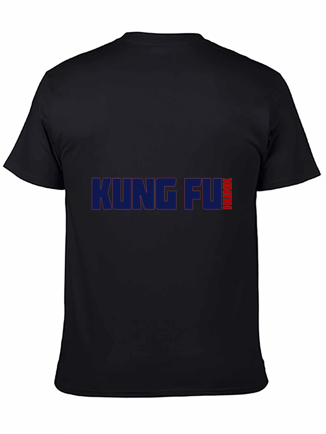 Black Kung Fu Hunk Graphic Tee - Soft Cotton Blend view 4