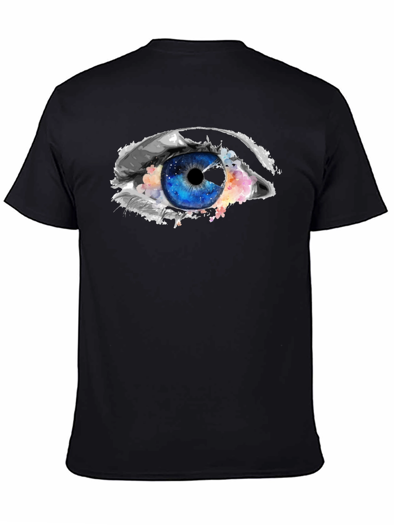 Black Eye Graphic Black T-Shirt - Unique Design view 4