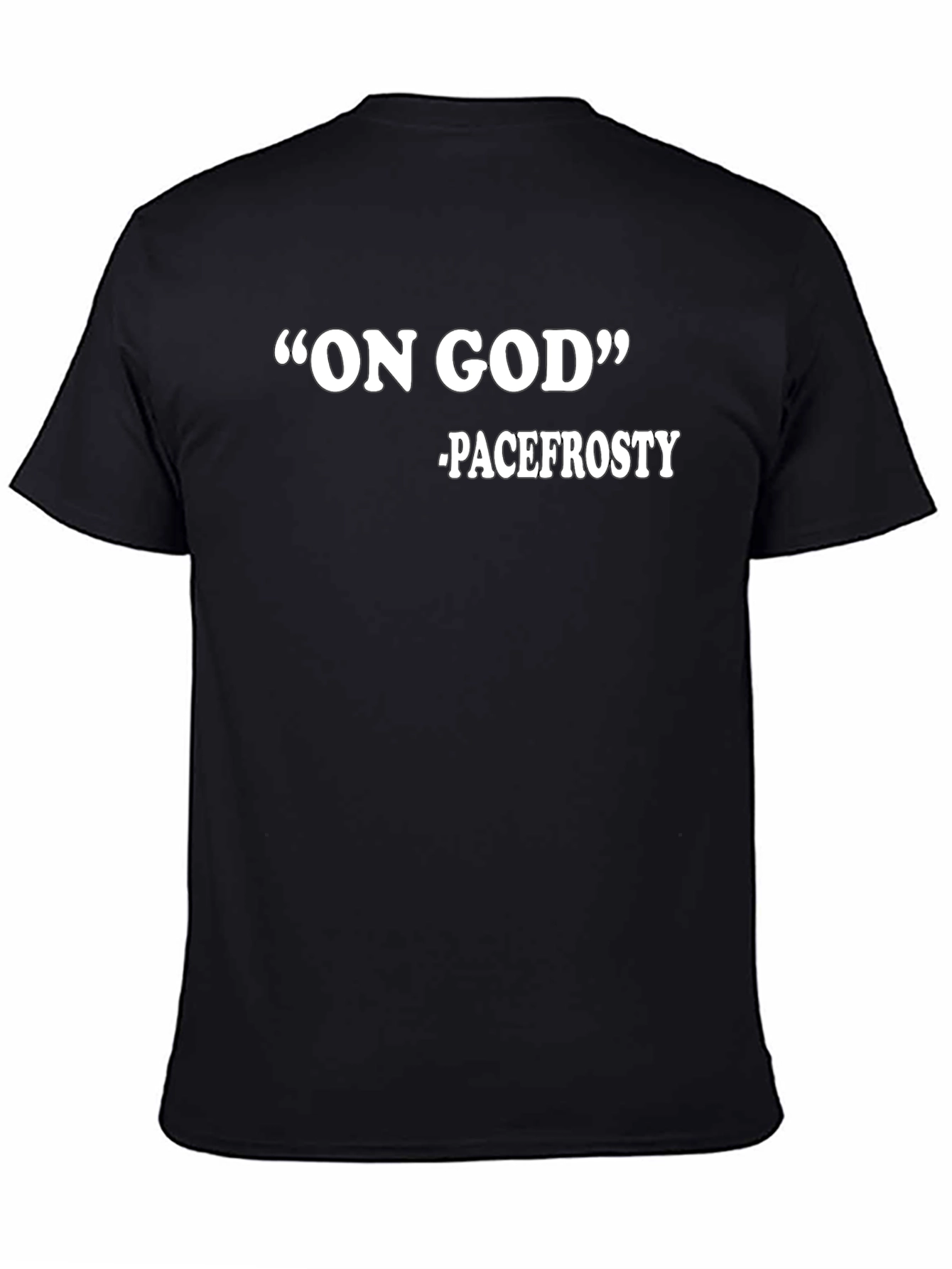Black On God Pacefrosty Black Graphic Tee Shirt view 4