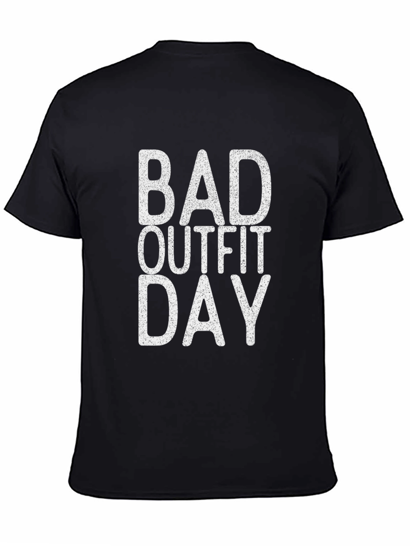 Black Bad Outfit Day Black Graphic T-Shirt view 4