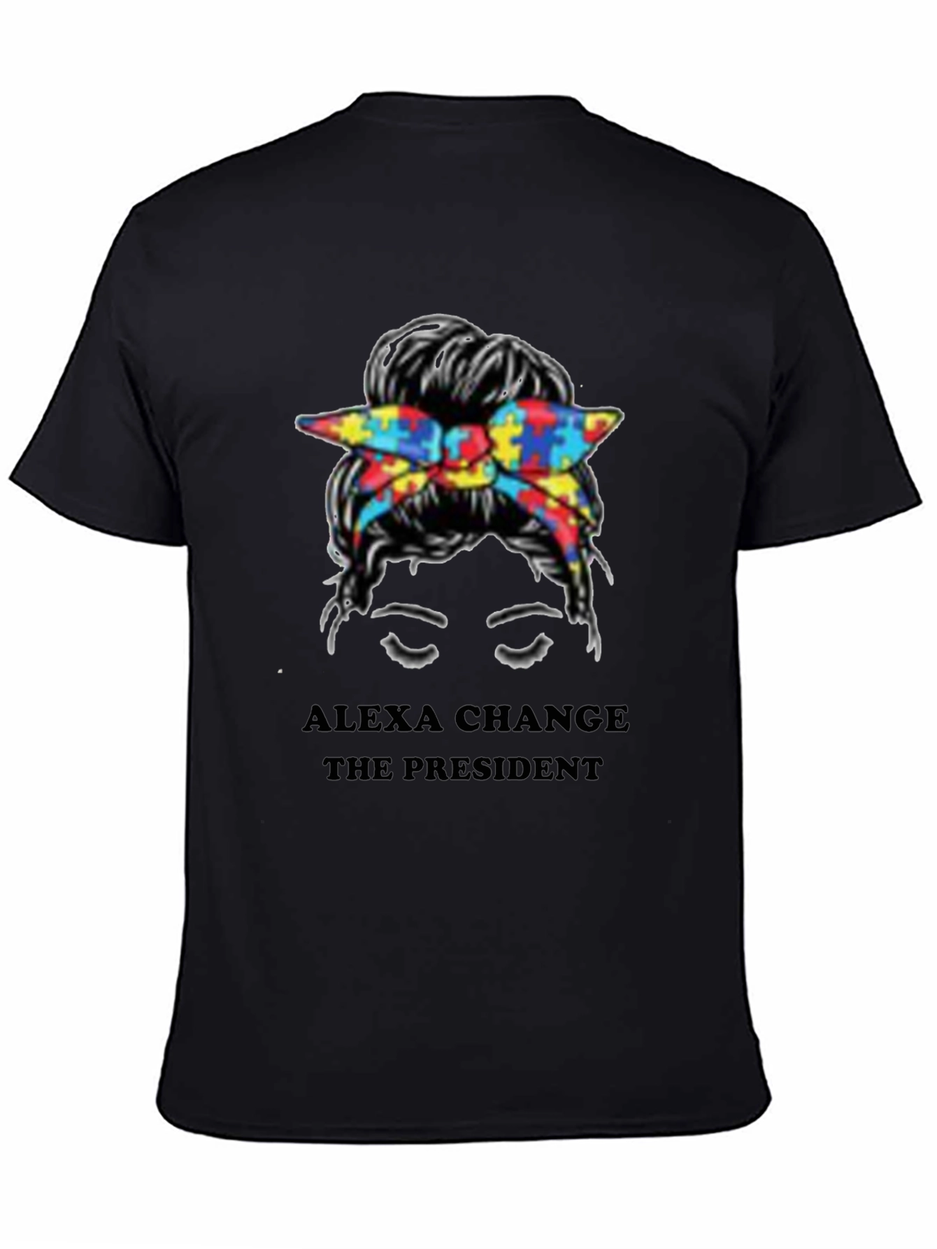 Black Alexa Change The President Tee view 4