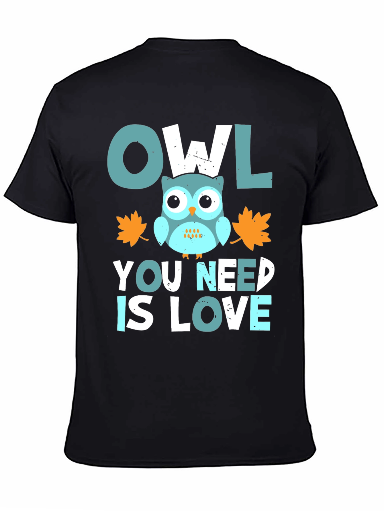 Black Owl You Need Is Love Graphic Tee view 4