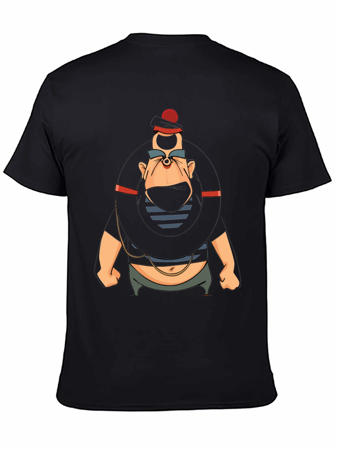 Black Cartoon Villain Graphic T-Shirt view 4