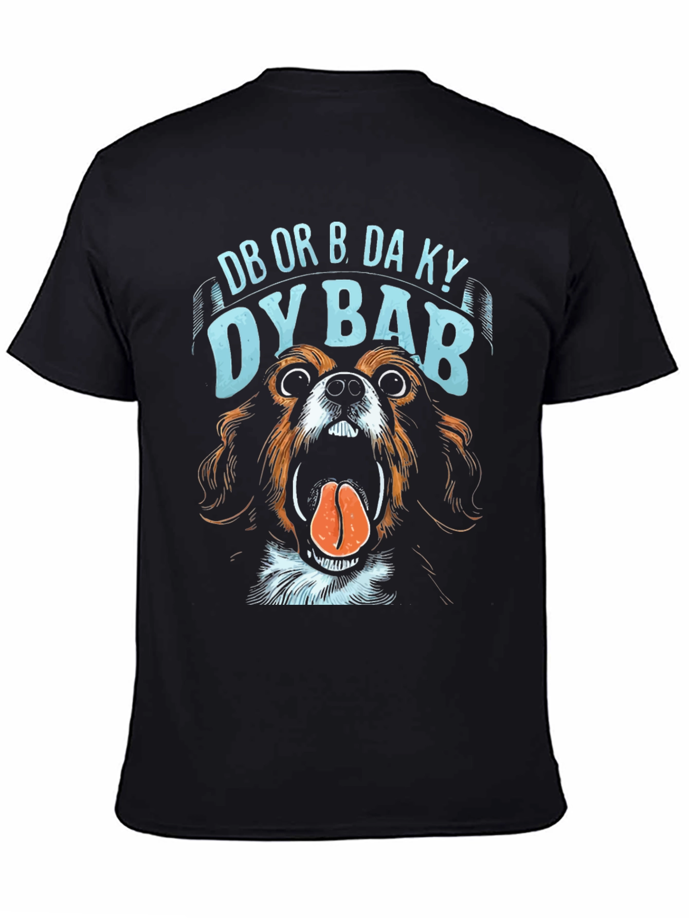 Black Dog Lover's Tee: Funny Dog DB Or B Da Ky DY Bab T-Shirt view 4