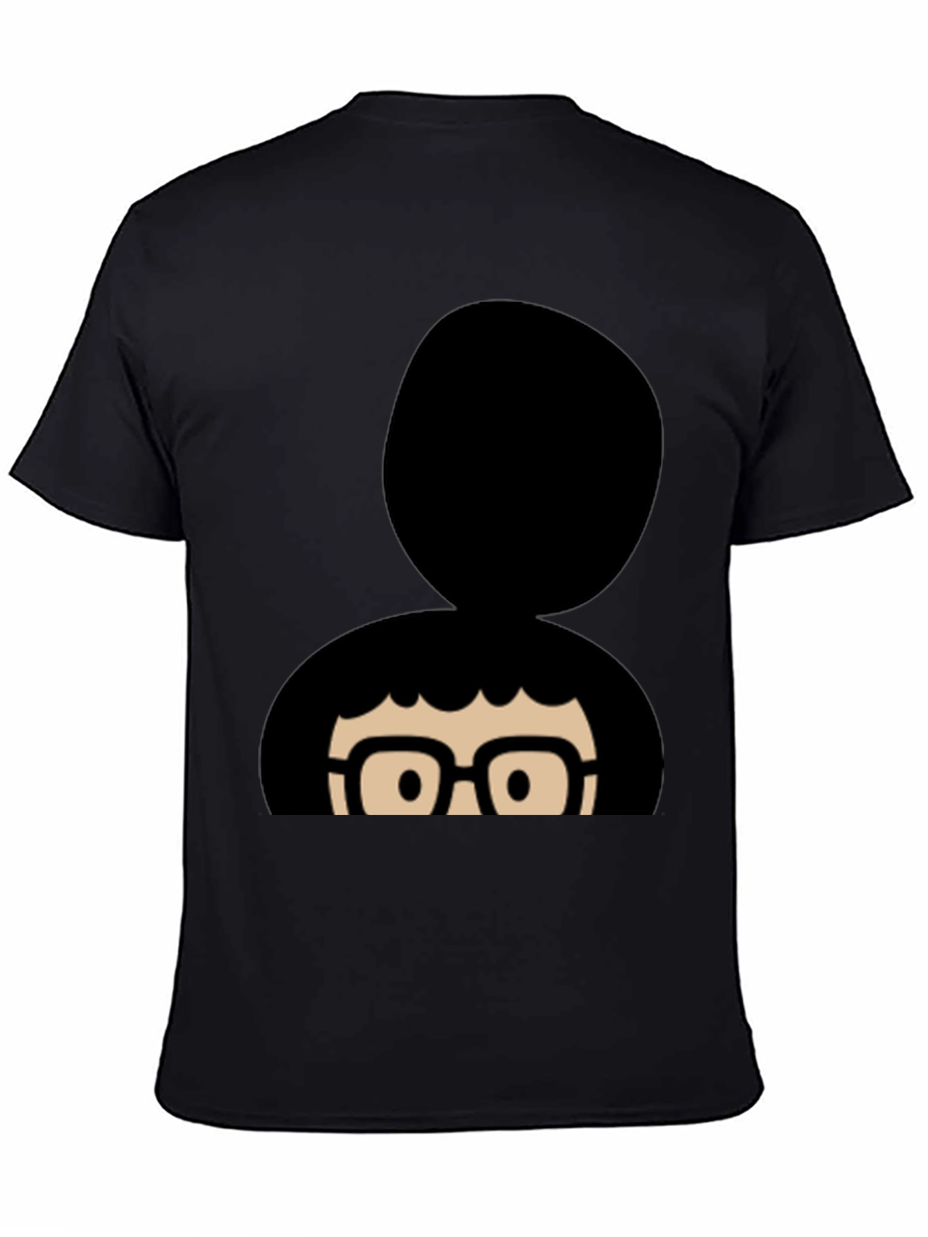 Black Tina Belcher Inspired Graphic T-Shirt - Black view 4