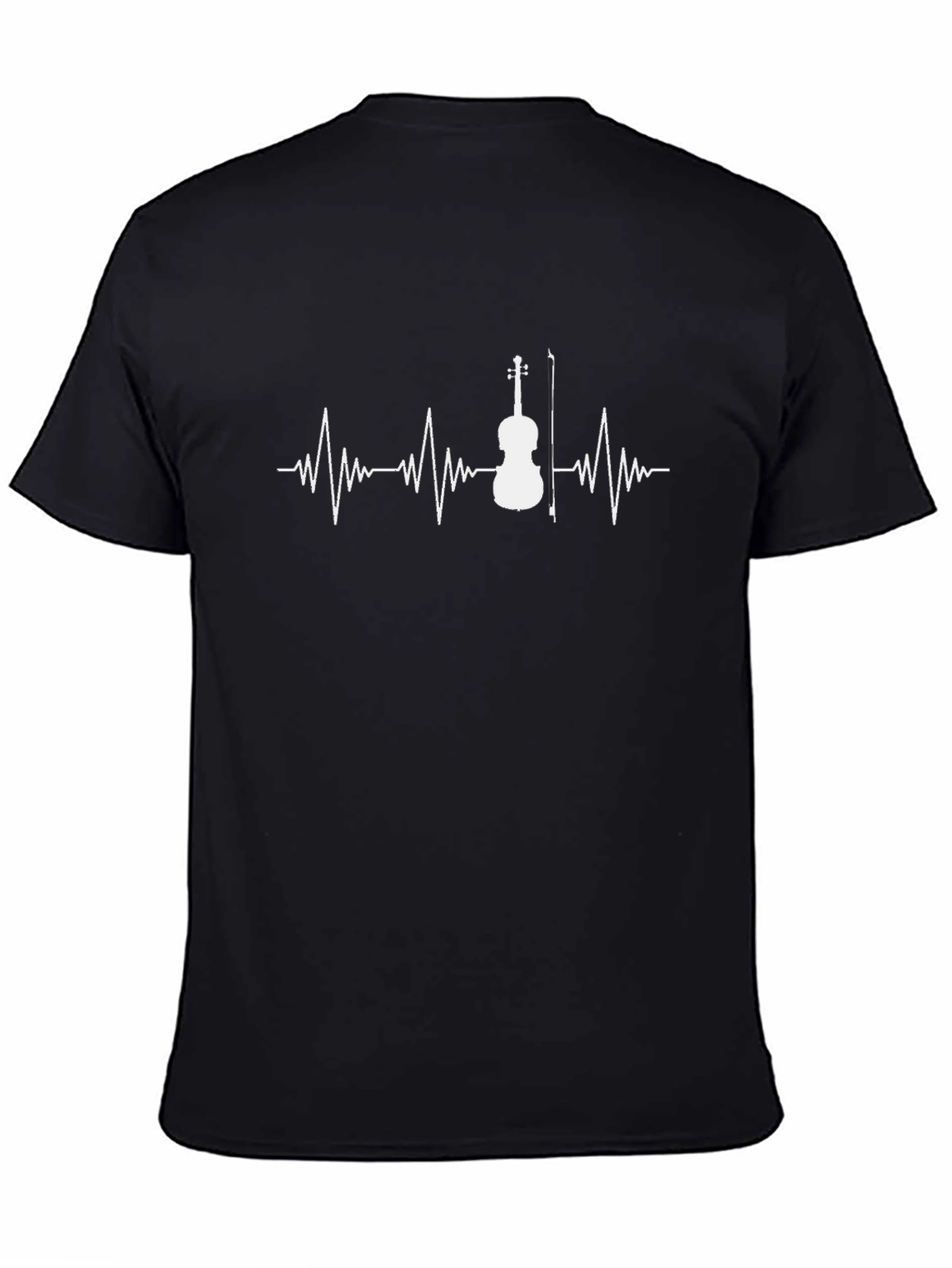 Black Violin Heartbeat T-Shirt - Music Lover Tee view 4