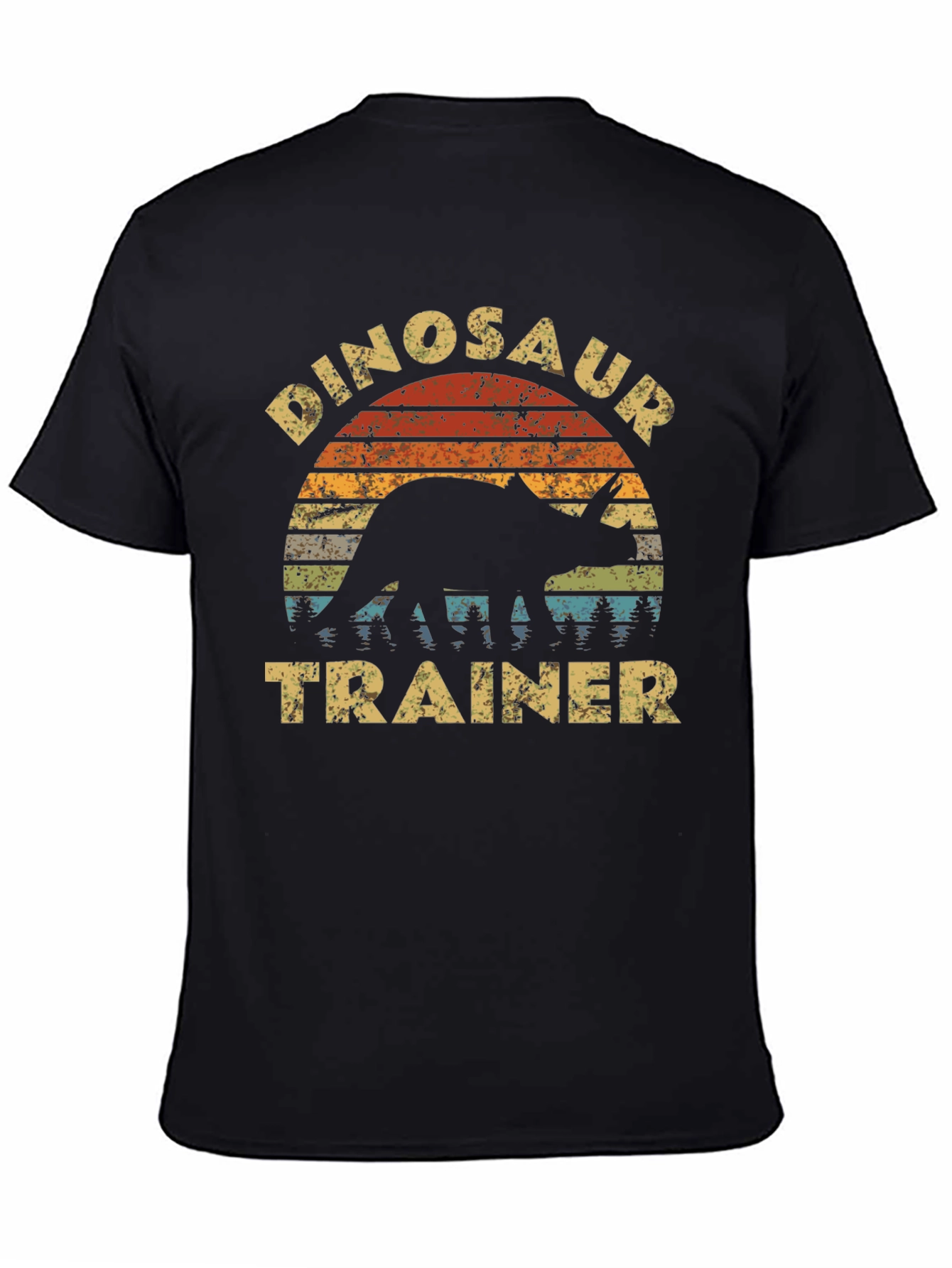 Black Dinosaur Trainer T-Shirt Retro Style view 4