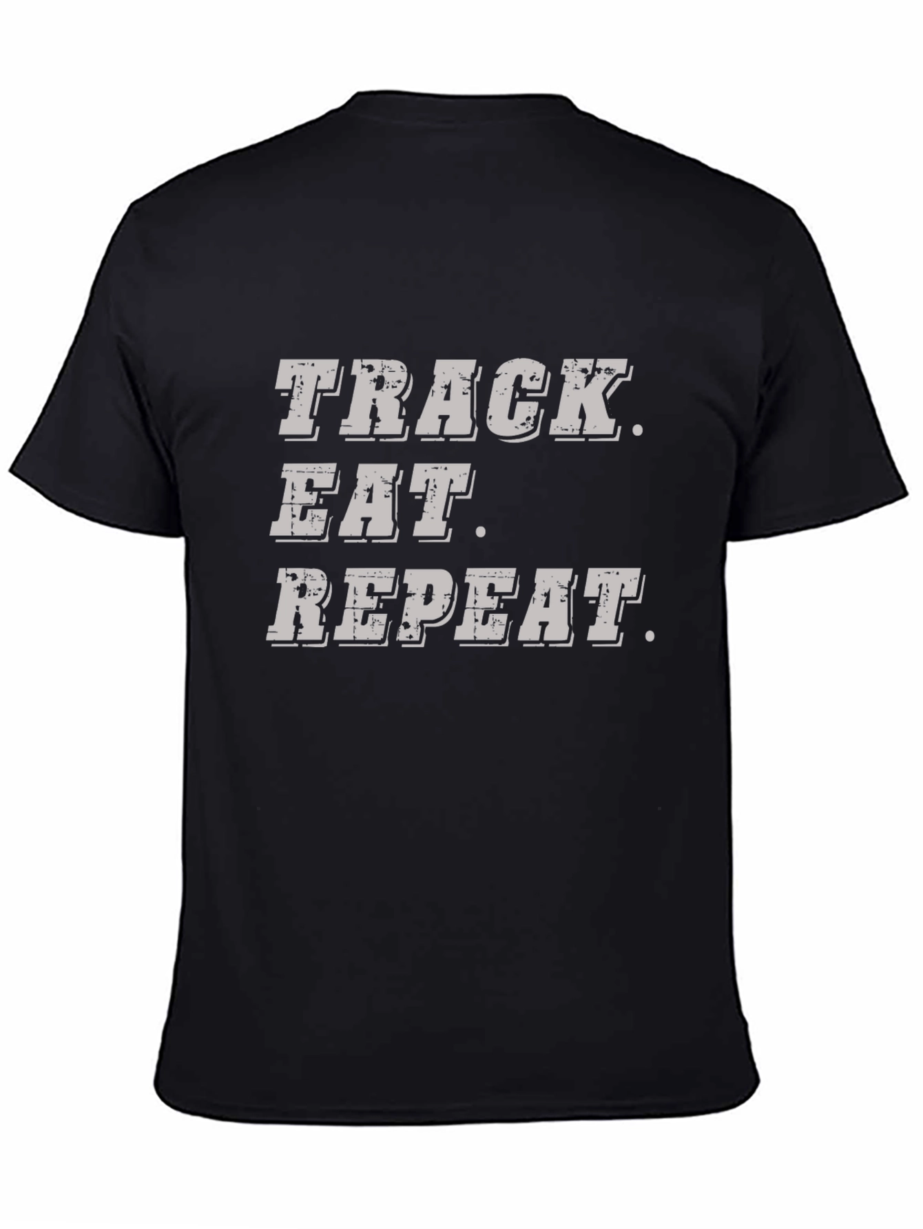 Black Track Eat Repeat Black T-Shirt view 4