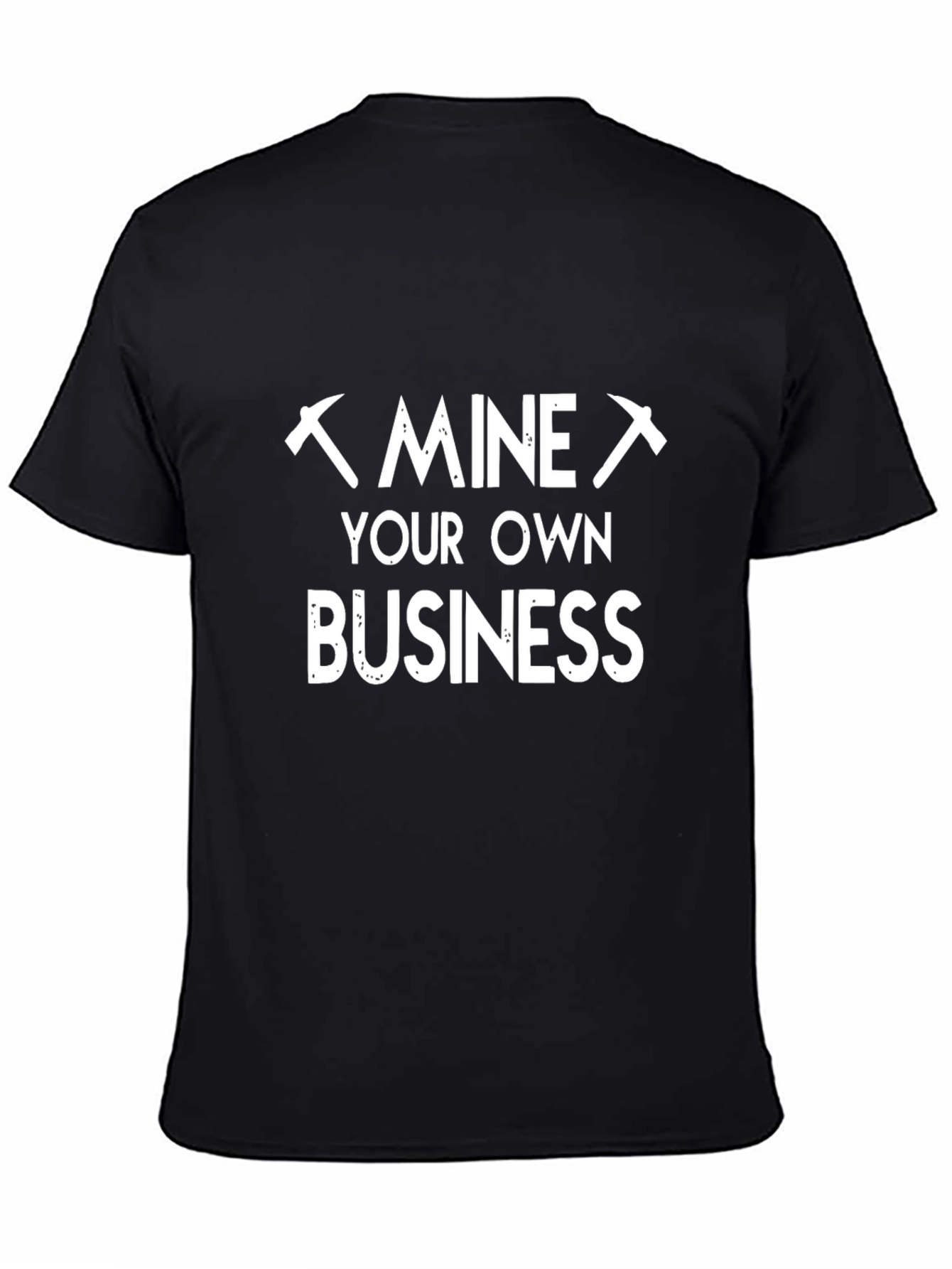 Black Mine Your Own Business Graphic Tee view 4