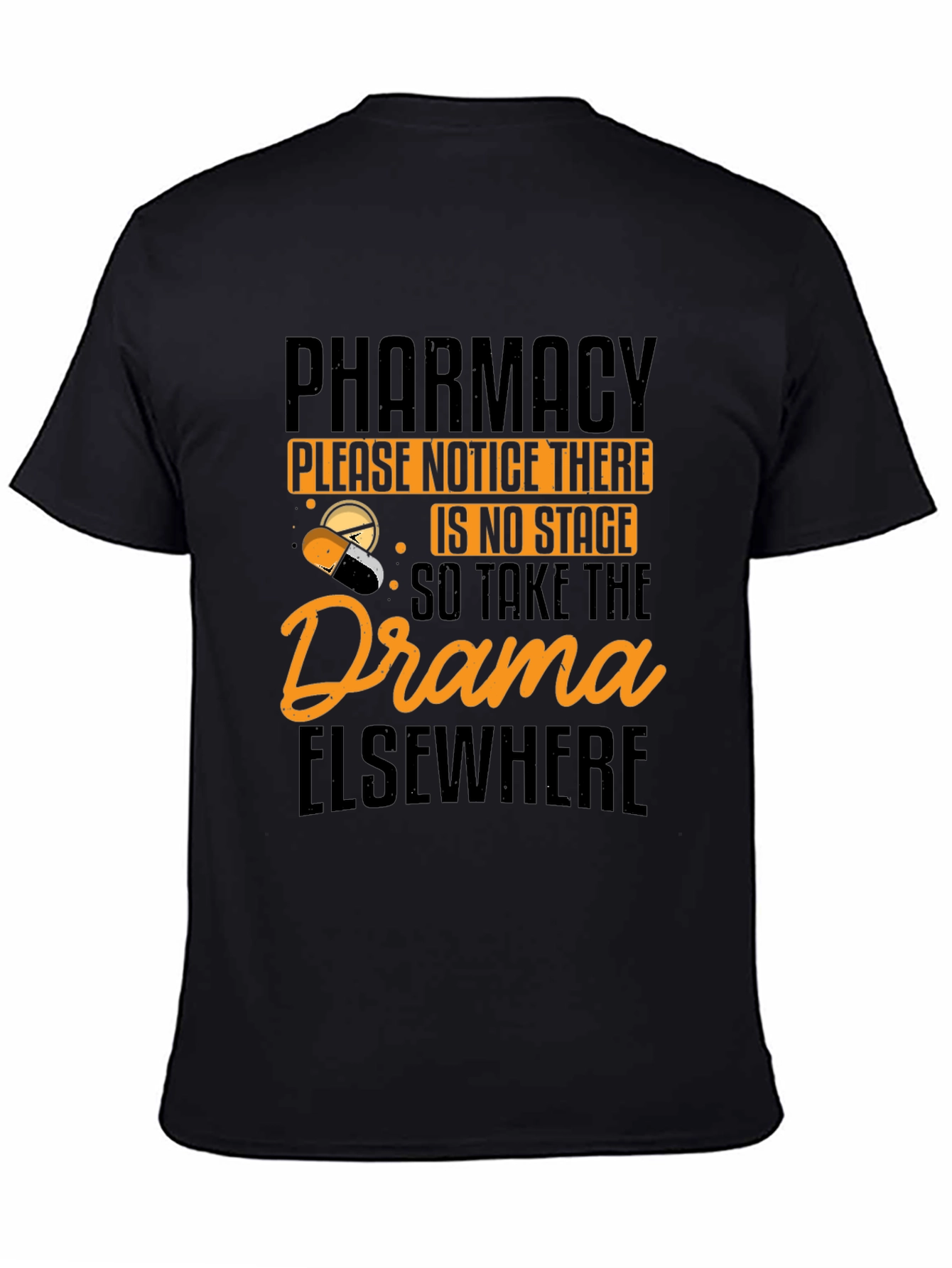Black Pharmacy No Drama T-Shirt view 4