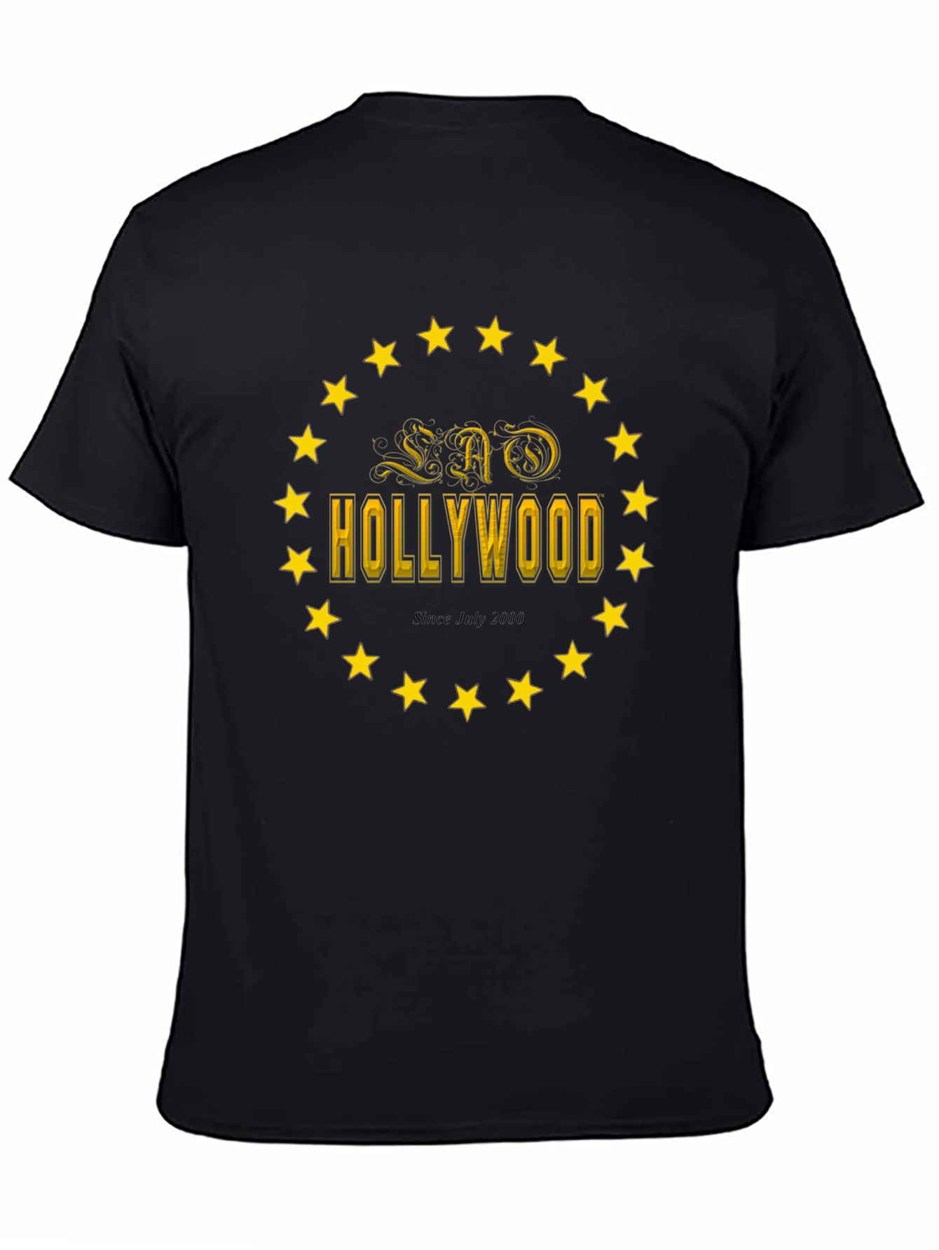 Black LAO Hollywood Black Graphic T-Shirt view 4