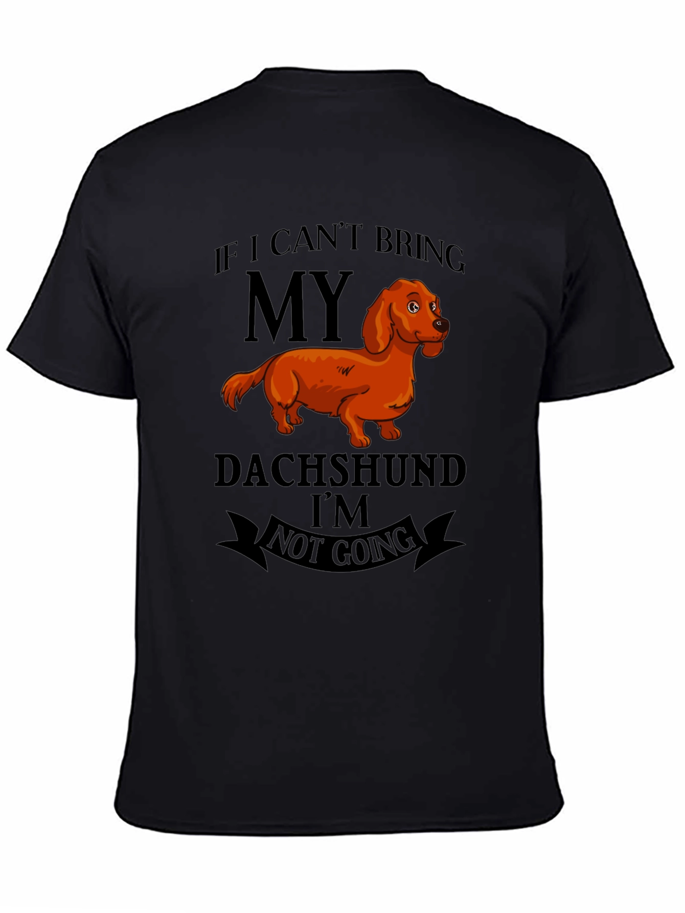 Black Dachshund Lover's T-Shirt view 4