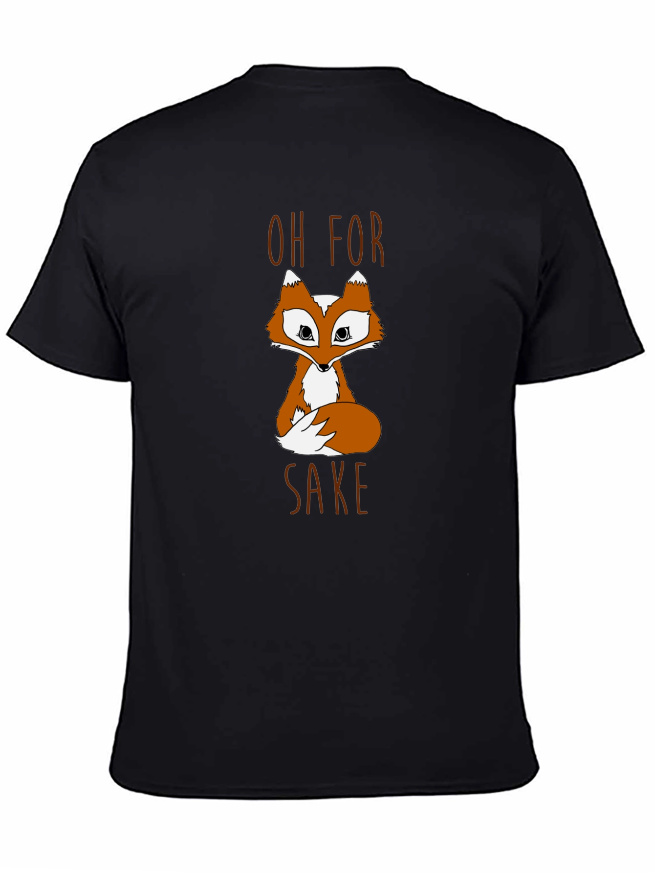 Black Oh For Fox Sake Graphic T-Shirt - Black view 4