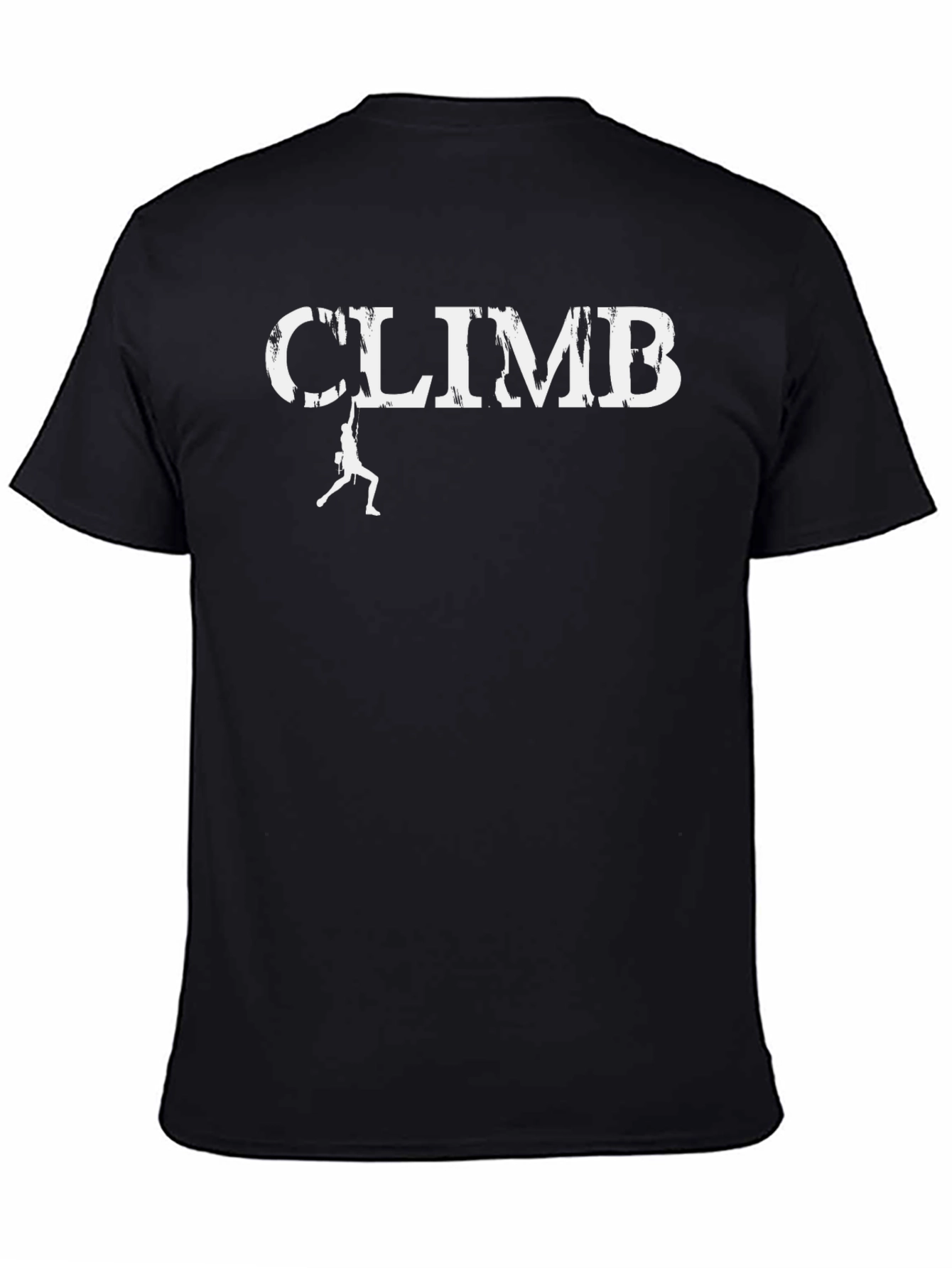 Black Climb T-Shirt - Rock Climbing Graphic Tee view 4