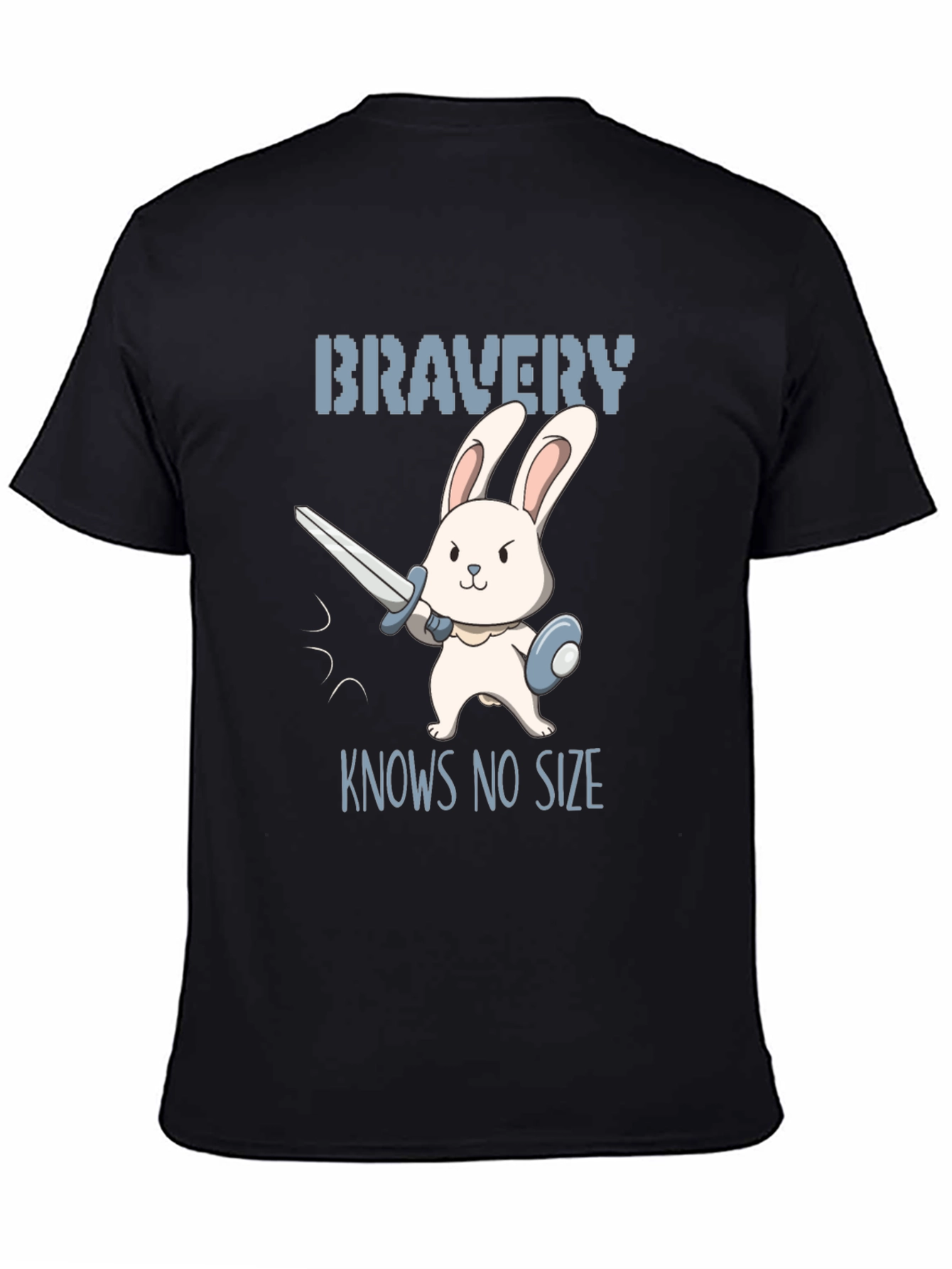 Black Bravery Knows No Size T-Shirt view 4