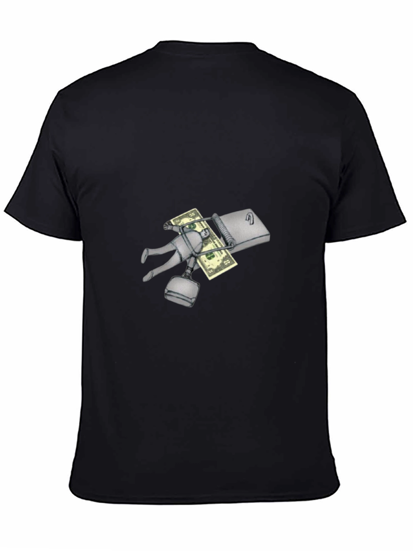 Black Funny Money Trap T-Shirt  view 4